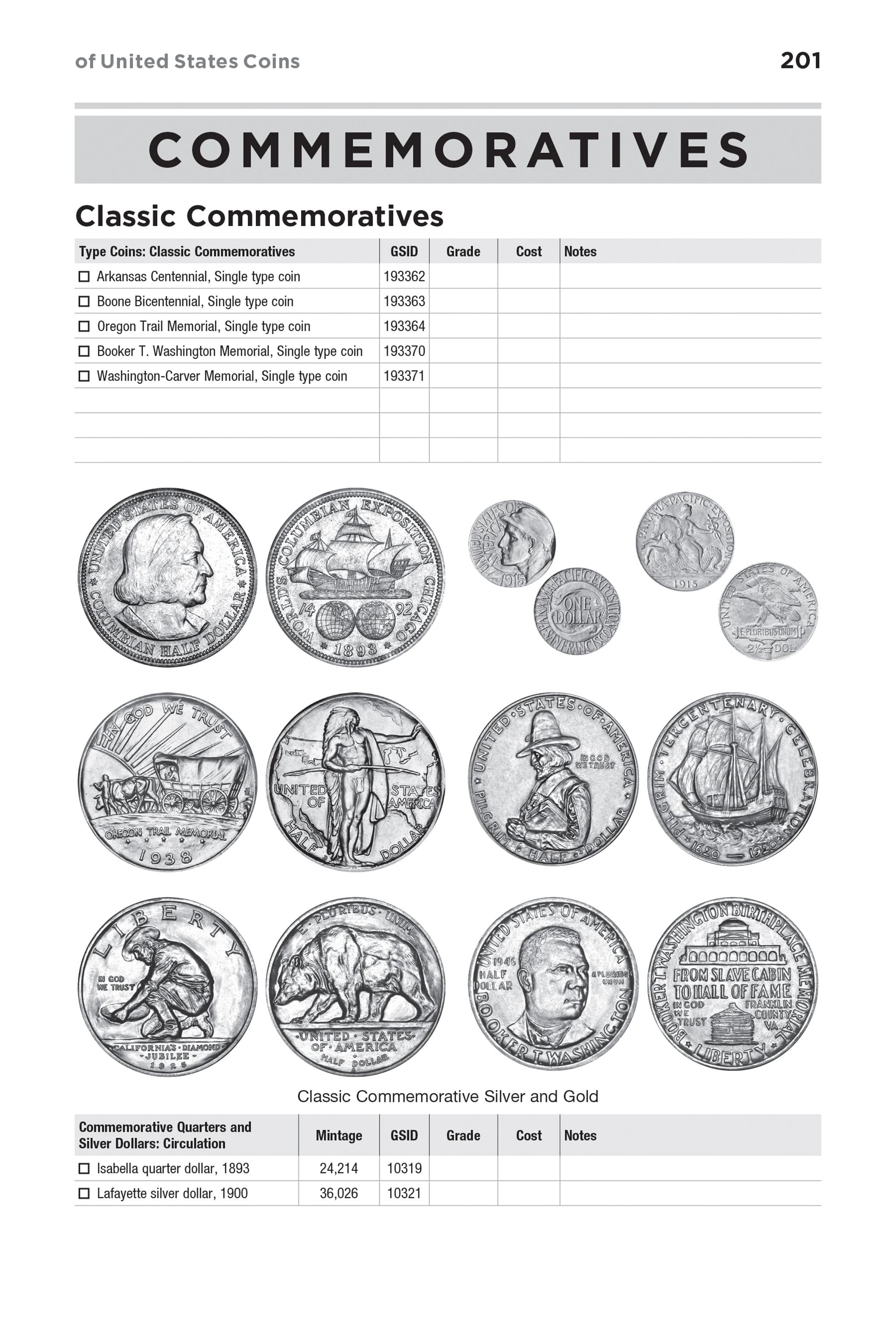 Check List & Records: Check List and Record Book of United States Coins
