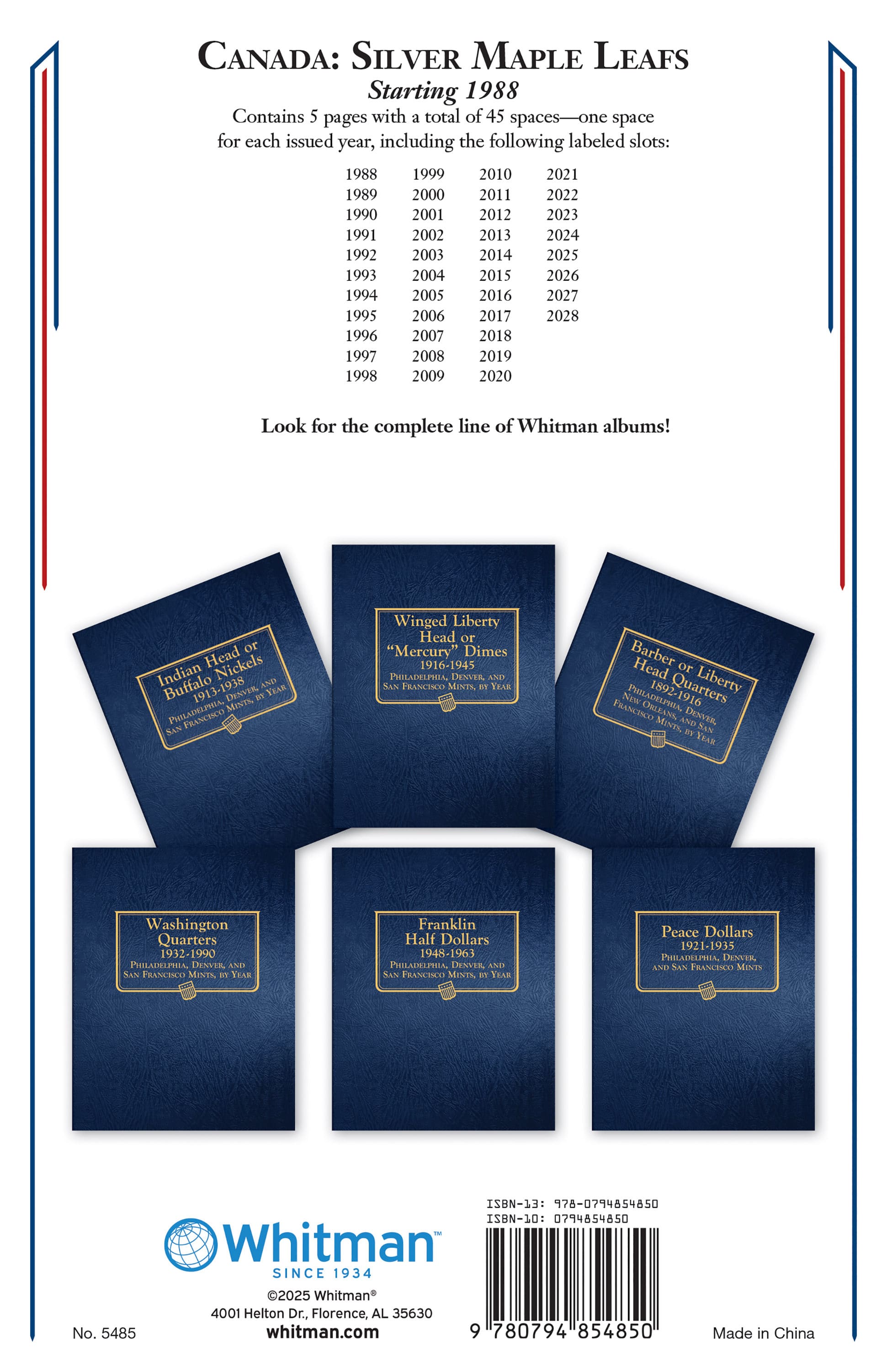 Whitman Classic® Coin Album – Canada Silver Maple Leafs: Starting 1988
