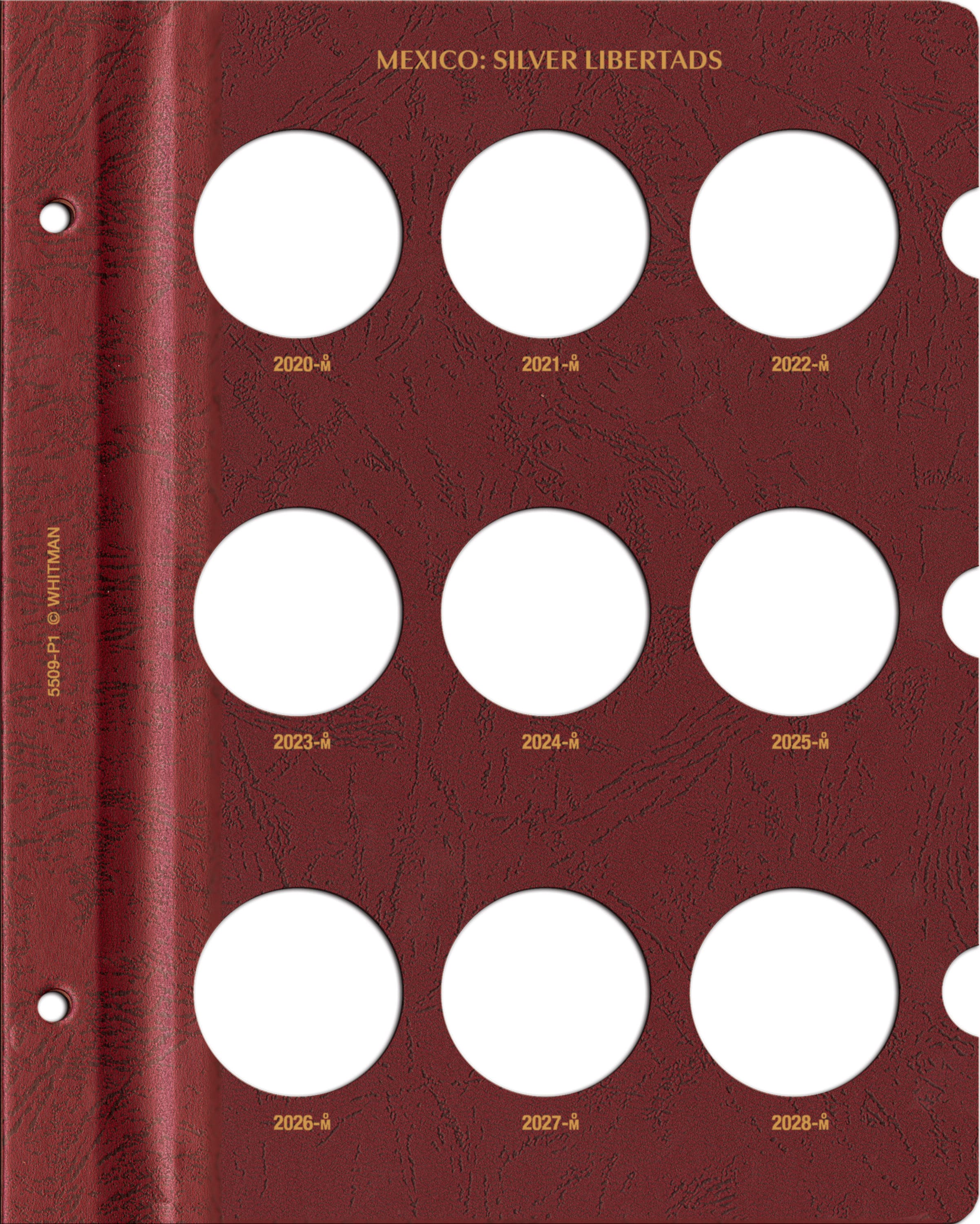 Whitman Prestige™ Coin Album – Mexico Silver Libertads: Starting 2020 Date Set
