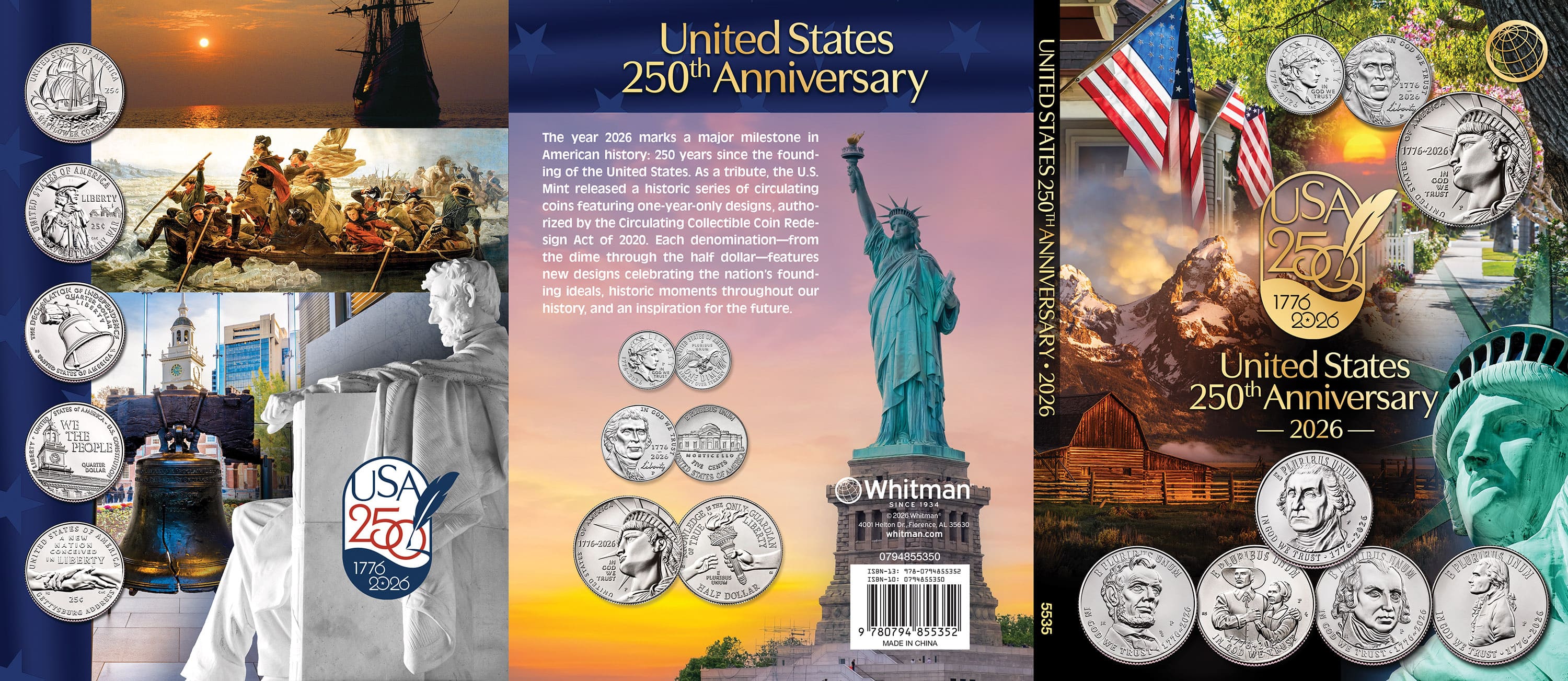 Official Whitman® Coin Folder – United States 250th Anniversary Collection: 2026 (Single Mint)