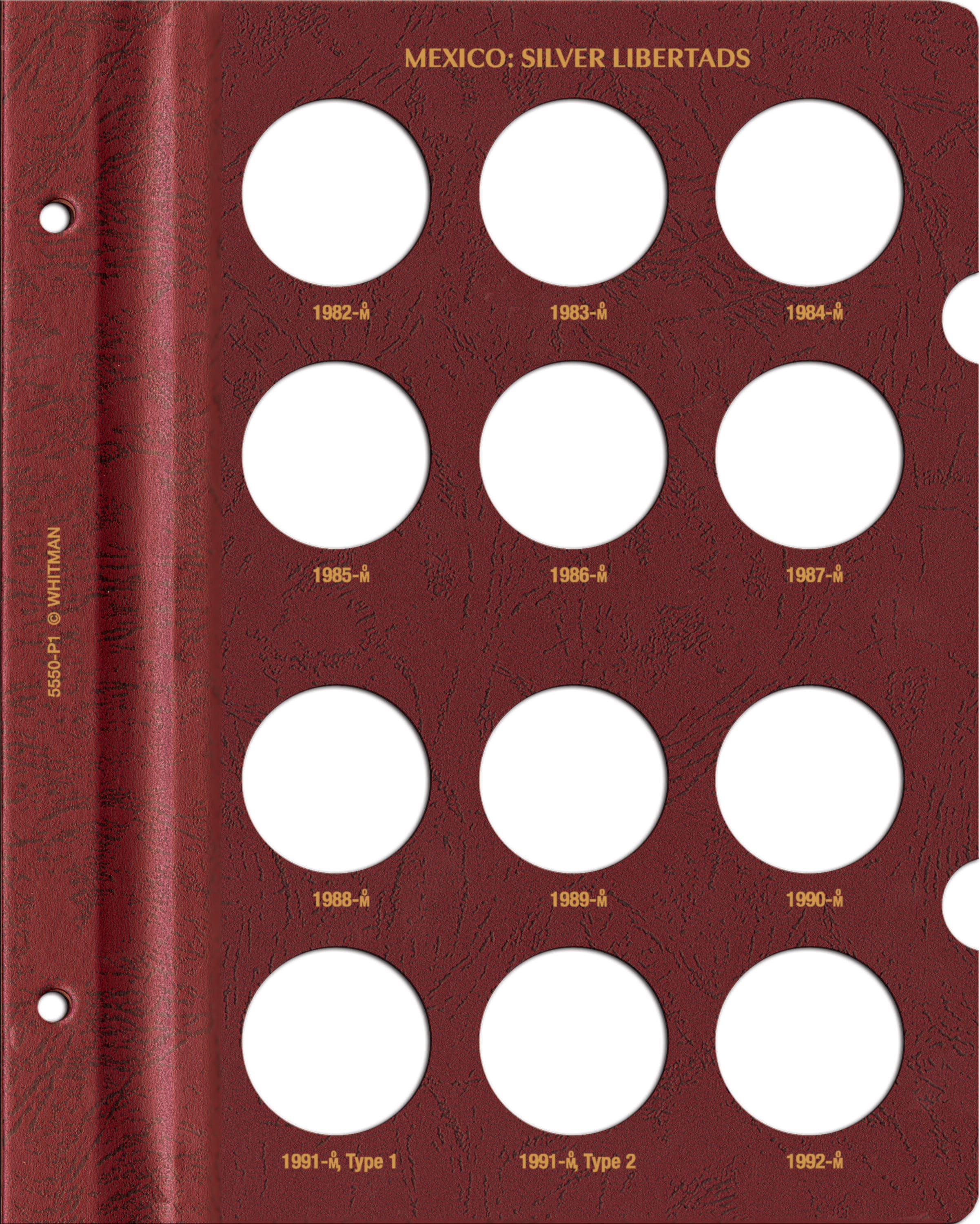 Whitman Prestige™ Coin Album – Mexico Silver Libertads: 1982-2019 Date Set
