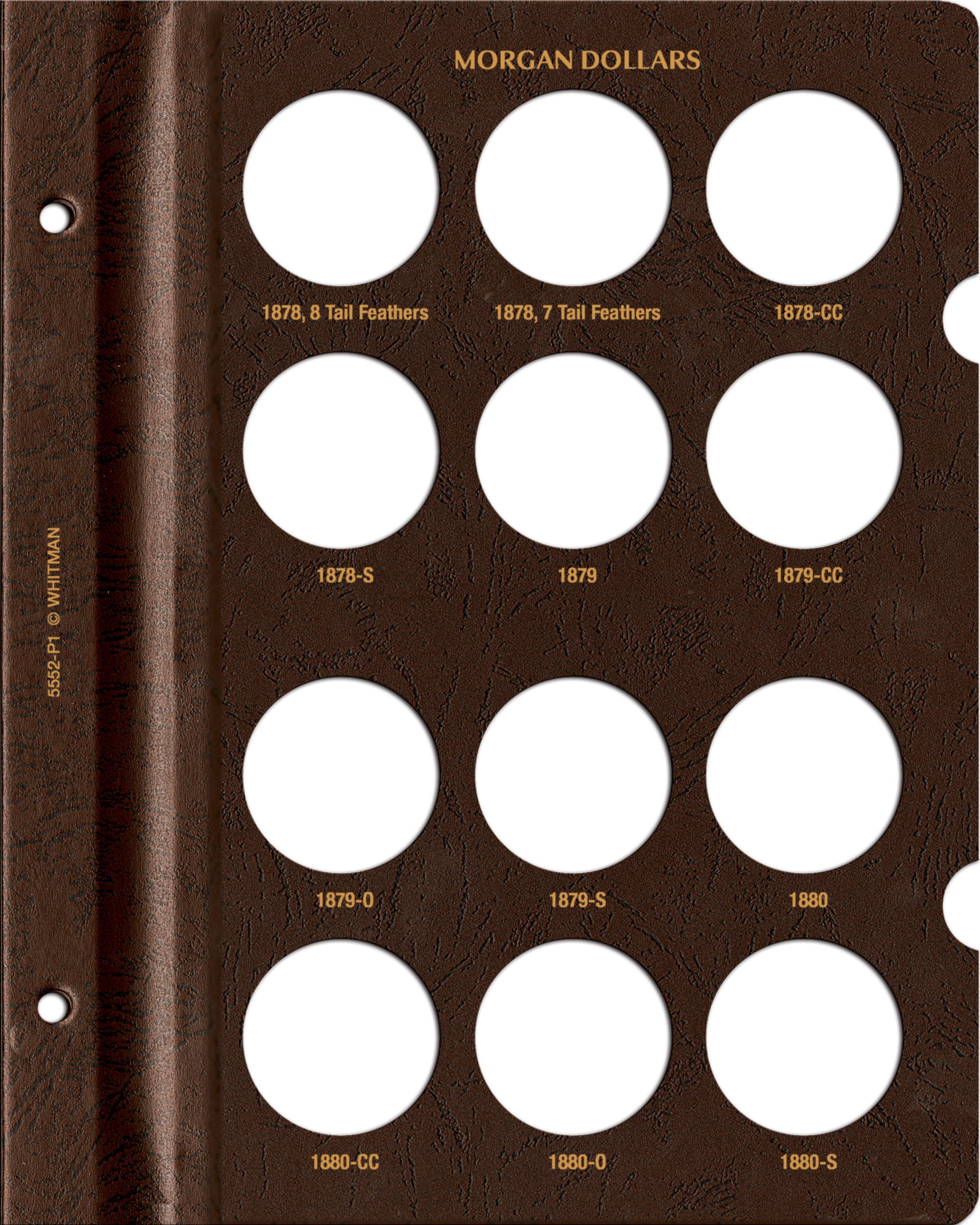 Whitman Prestige Coin Album – Morgan Dollars: 1878-1891 Date & Mintmark Set