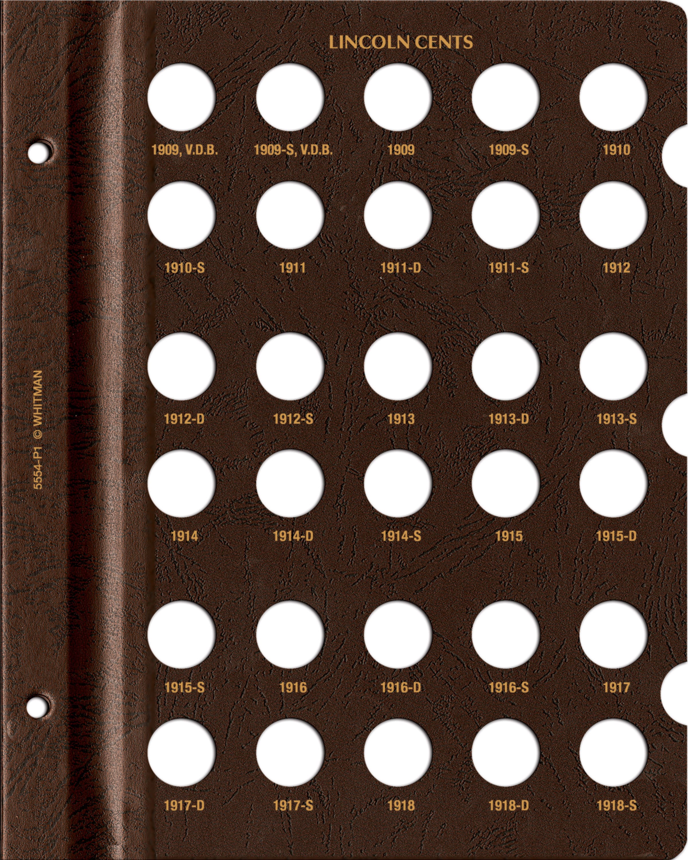 Whitman Prestige Coin Album – Lincoln Cents: 1909-1958 Date & Mintmark Set