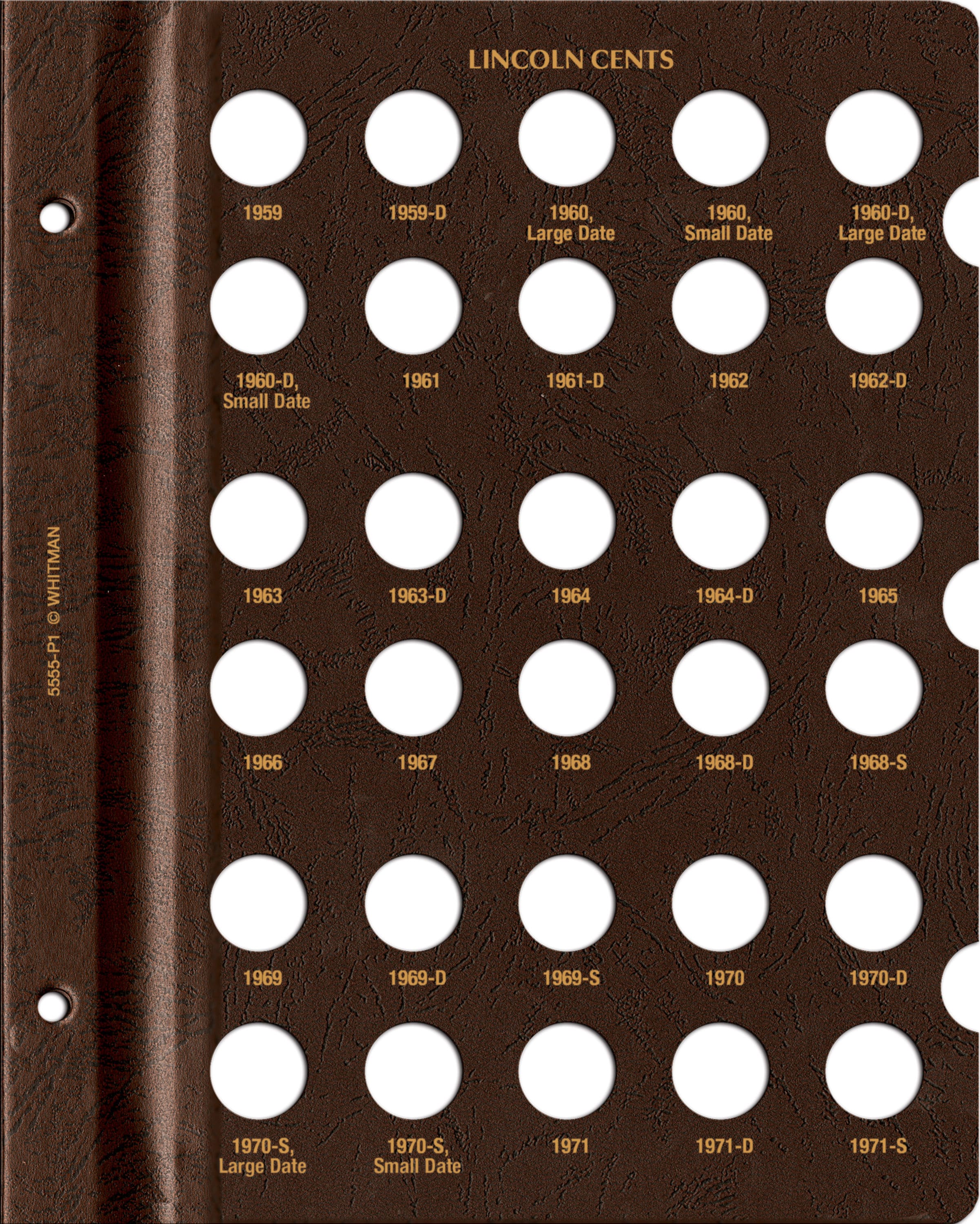 Whitman Prestige™ Coin Album – Lincoln Cents: 1959-2008 Date & Mintmark Set
