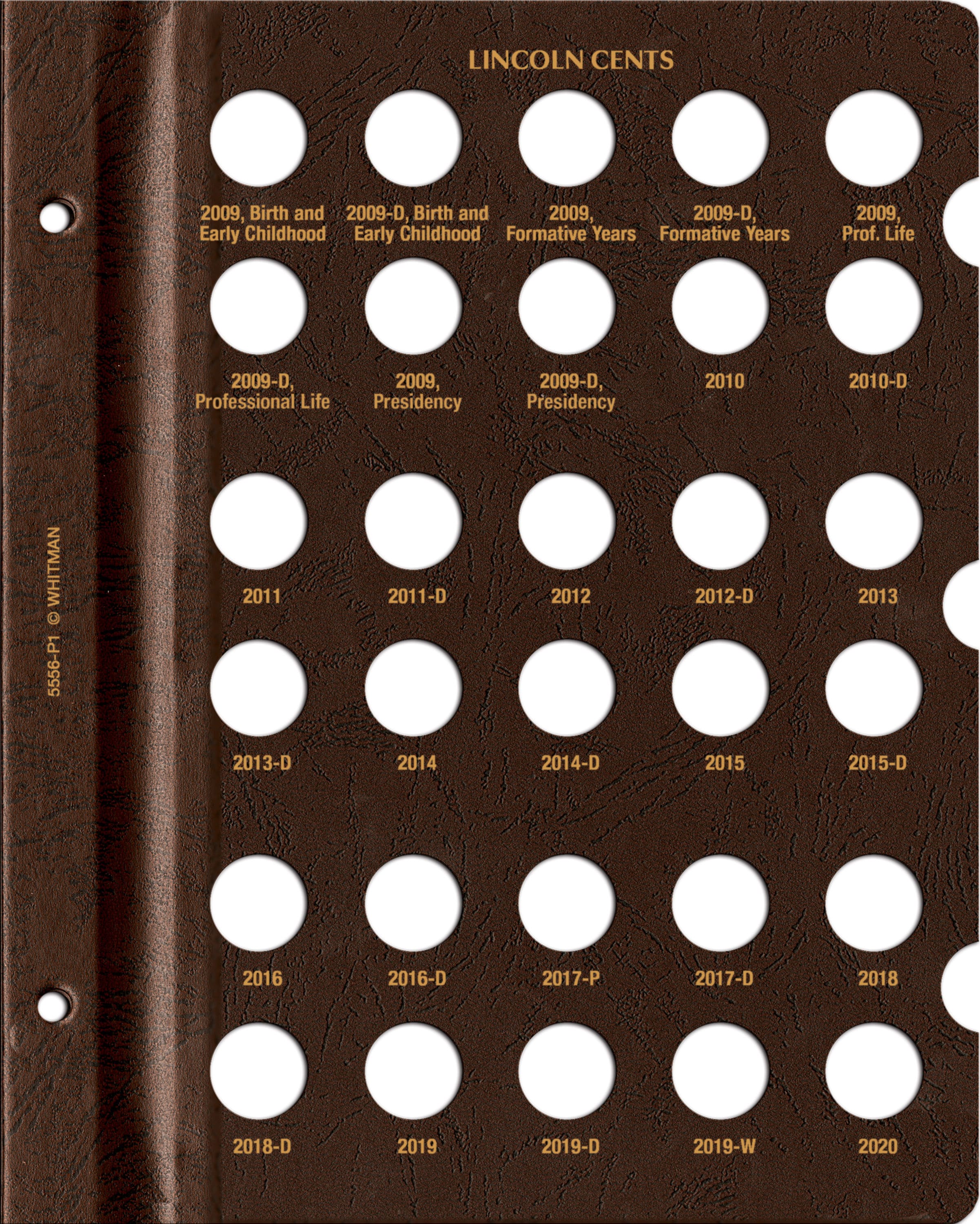 Whitman Prestige Coin Album – Lincoln Cents: Starting 2009 Date & Mintmark Set
