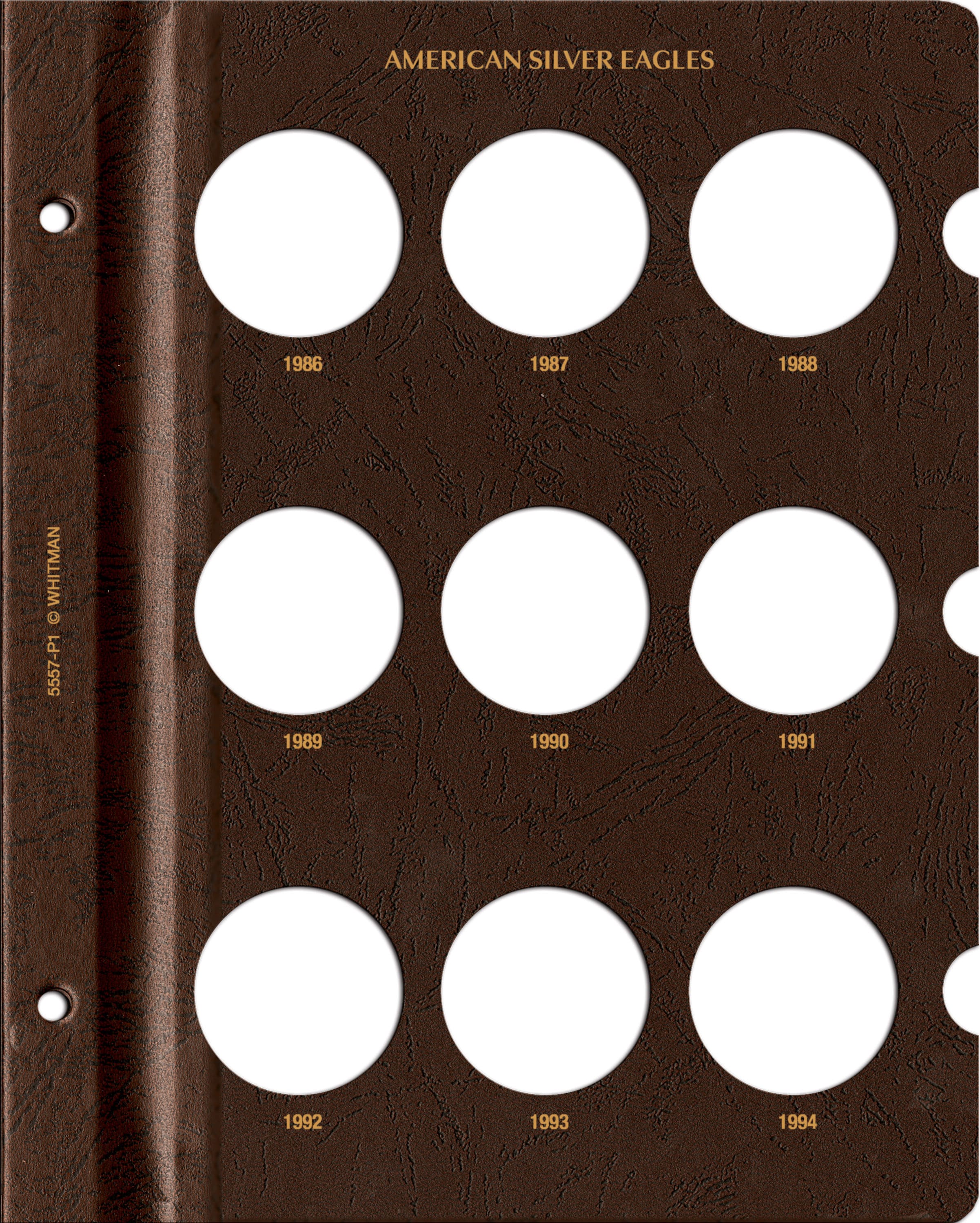 Whitman Prestige Coin Album – American Silver Eagles: 1986-2021 Date Set
