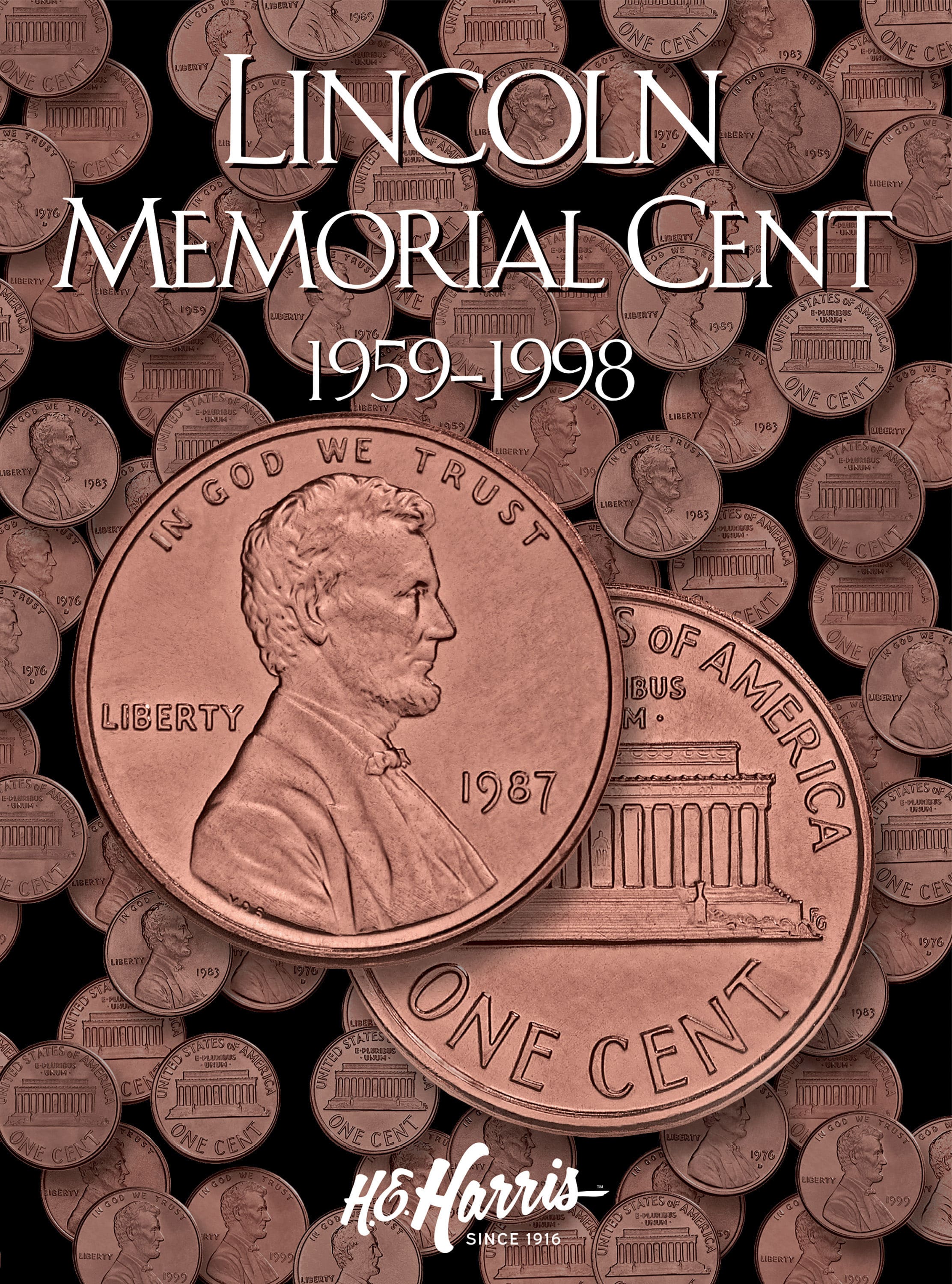 H.E. Harris® Coin Folder – Lincoln Memorial Cents Collection #1: 1959-1998