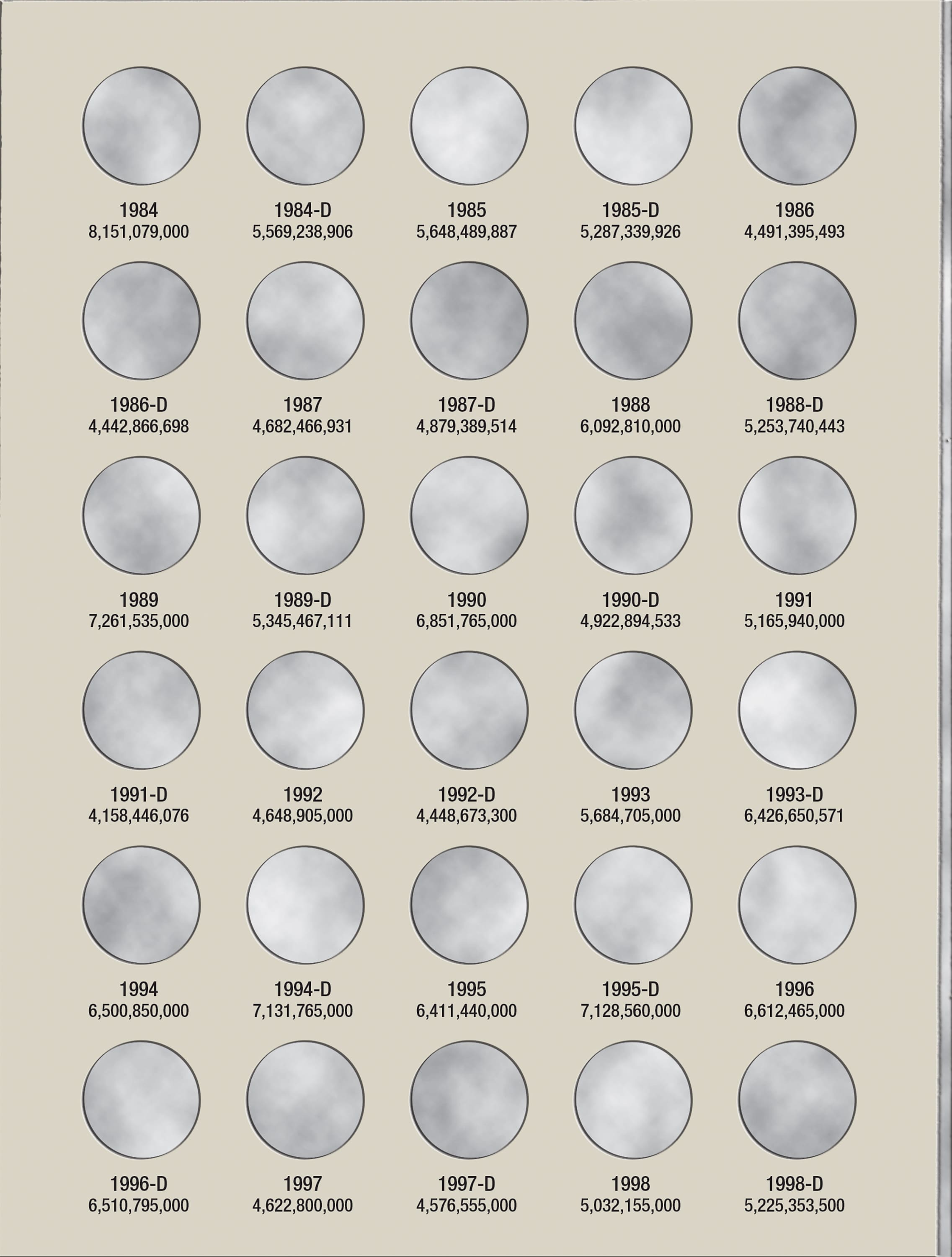H.E. Harris® Coin Folder – Lincoln Memorial Cents Collection #1: 1959-1998