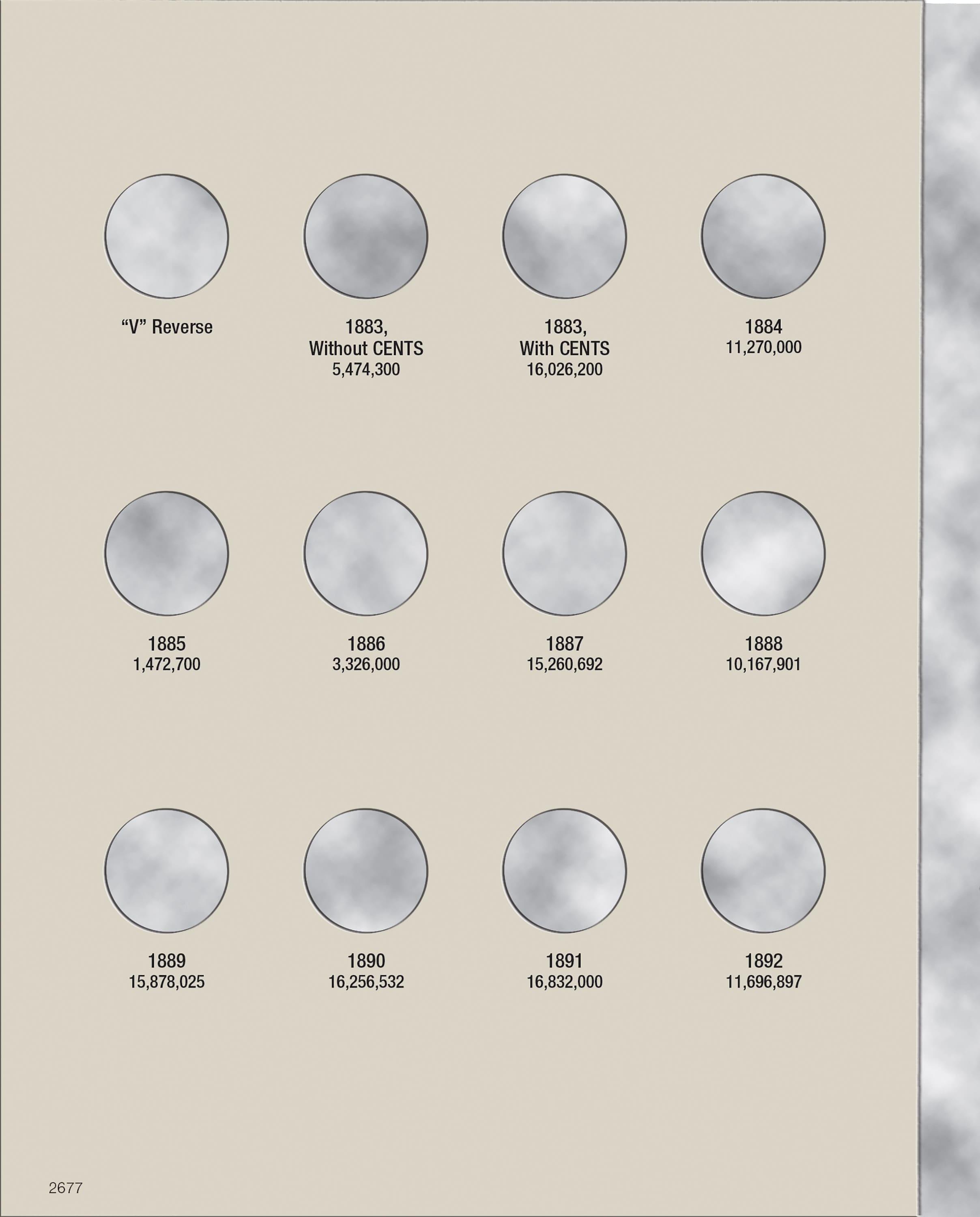 H.E. Harris® Coin Folder – Liberty Head (V) Nickels: 1883-1912