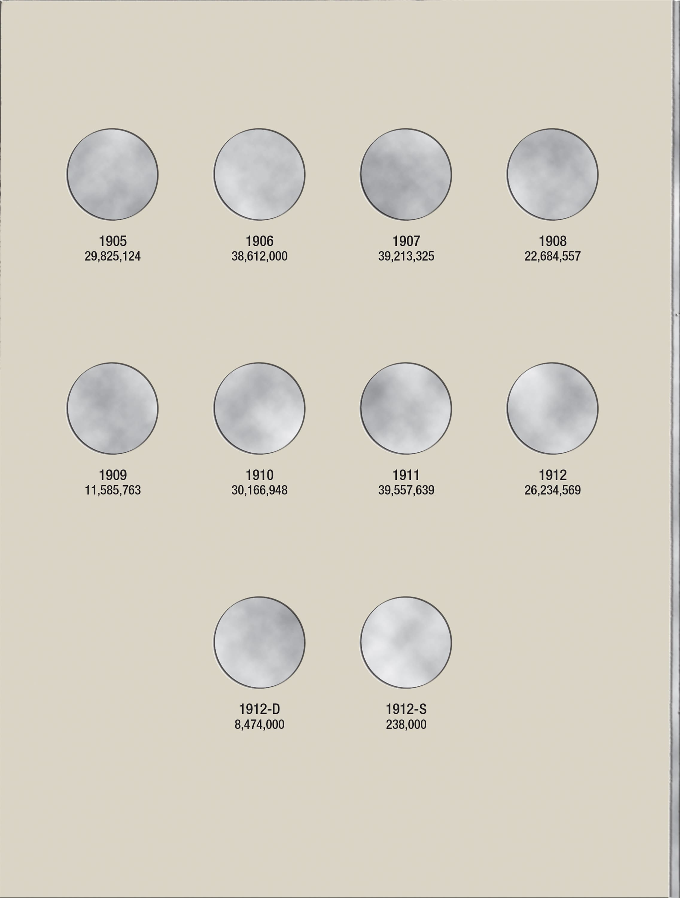 H.E. Harris® Coin Folder – Liberty Head (V) Nickels: 1883-1912