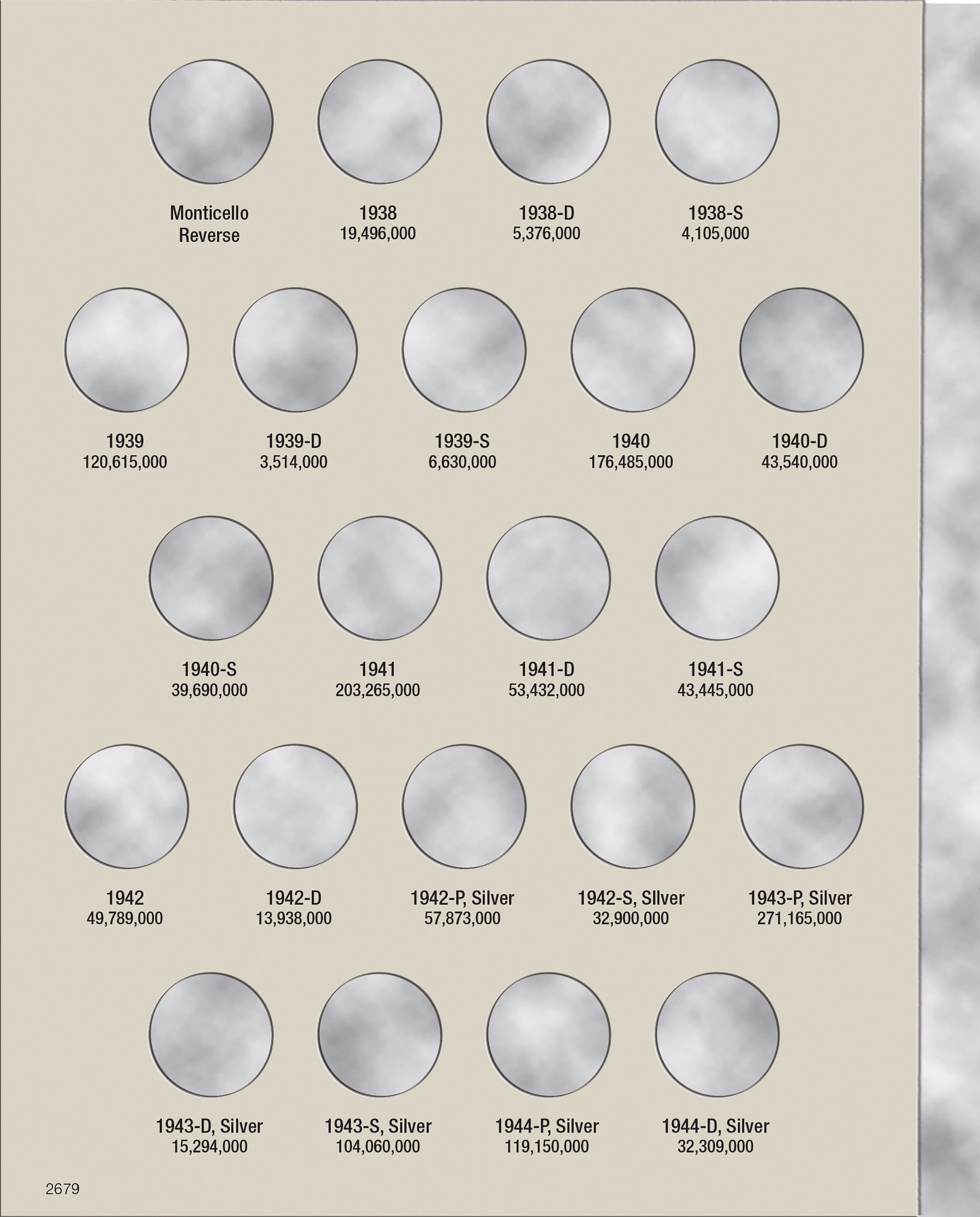 H.E. Harris® Coin Folder – Jefferson Nickels Collection #1: 1938-1961