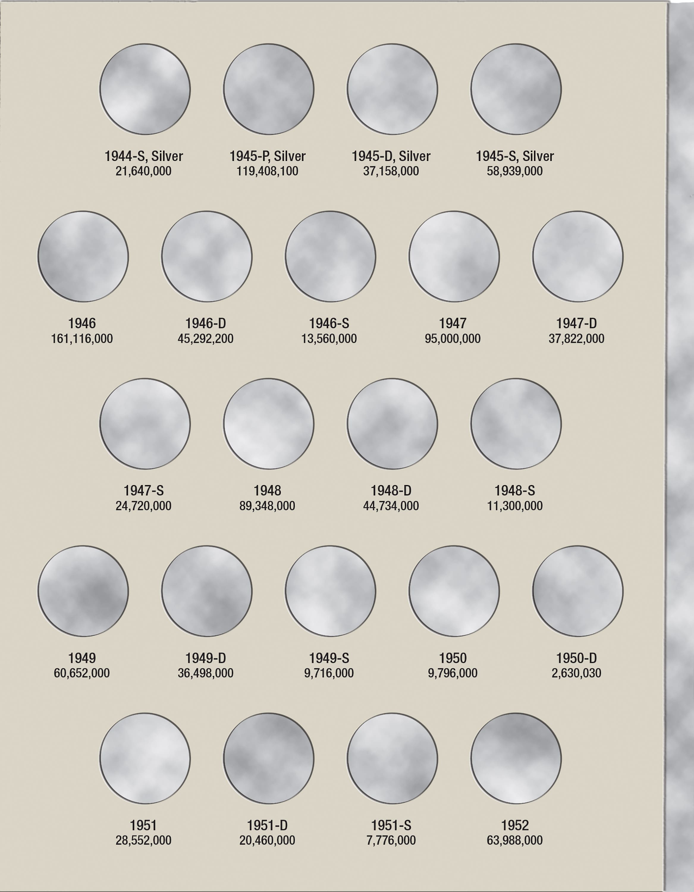 H.E. Harris® Coin Folder – Jefferson Nickels Collection #1: 1938-1961
