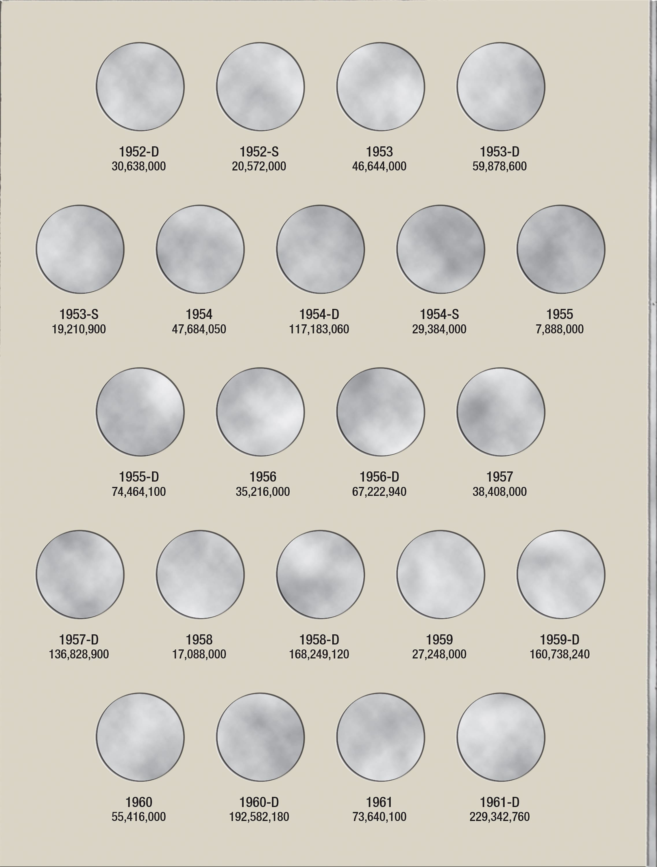 H.E. Harris® Coin Folder – Jefferson Nickels Collection #1: 1938-1961