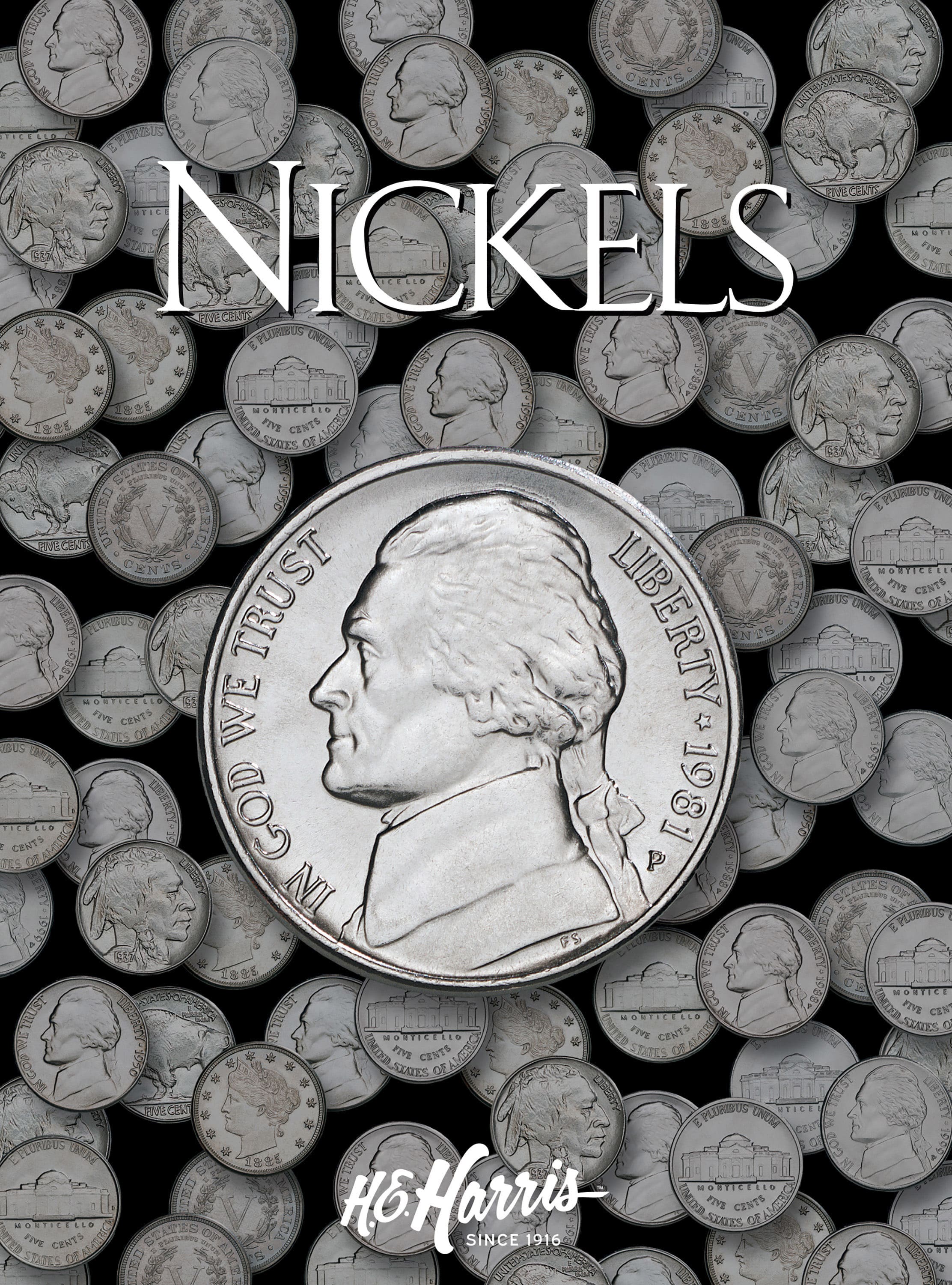 H.E. Harris® Coin Folder – U.S. Nickels: Plain, No Dates