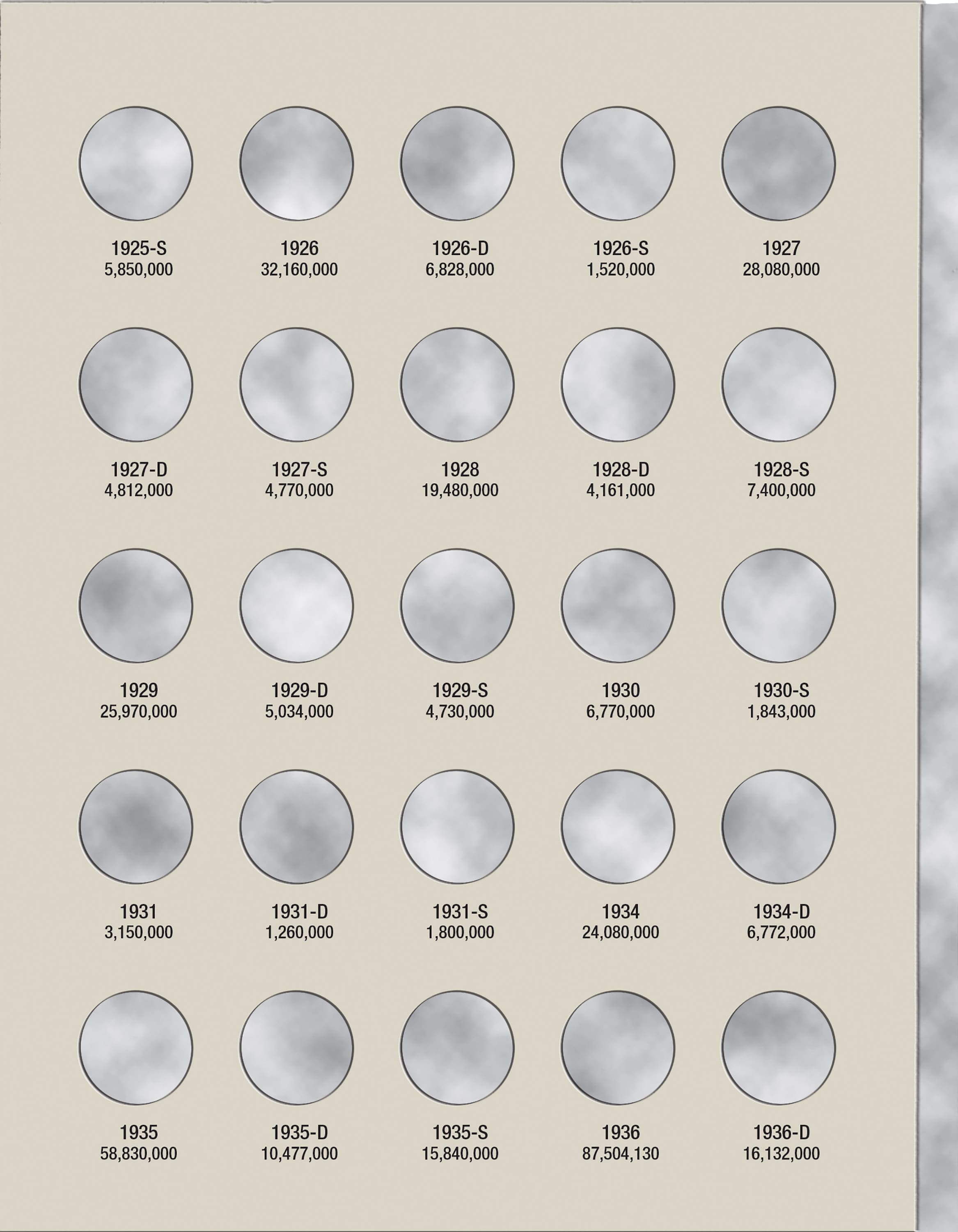 H.E. Harris® Coin Folder – Mercury Dimes: 1916-1945