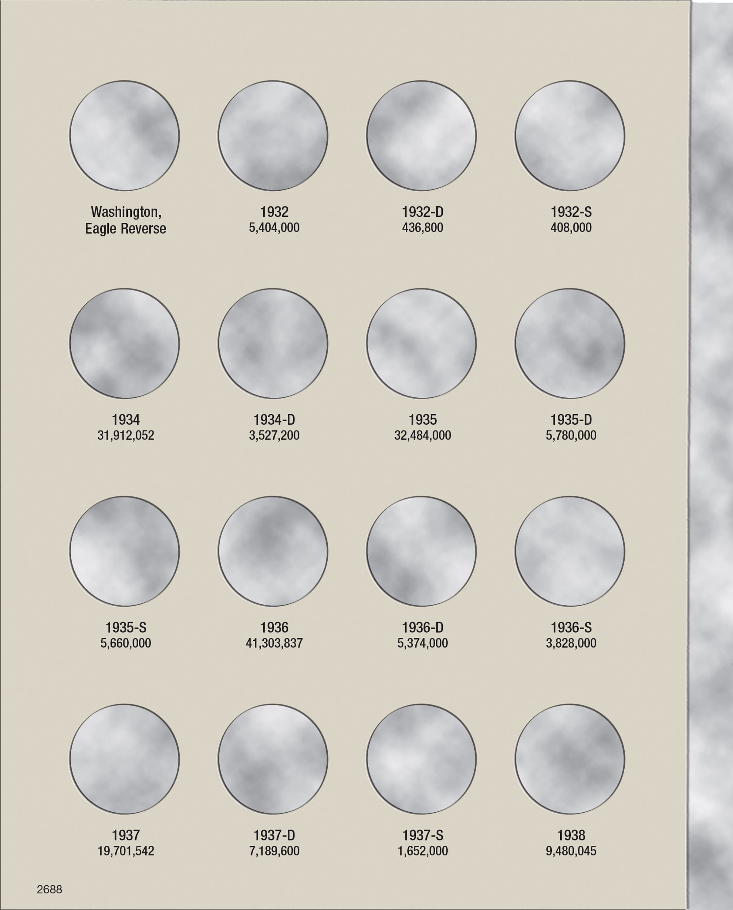 H.E. Harris® Coin Folder – Washington Quarters Collection #1: 1932-1947