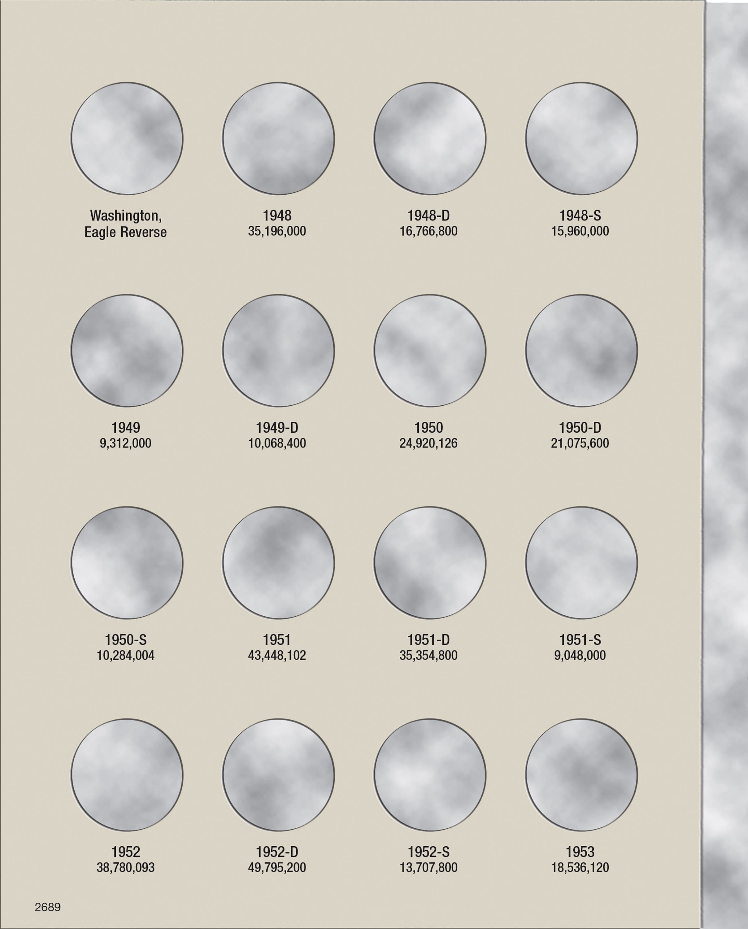 H.E. Harris® Coin Folder – Washington Quarters Collection #2: 1948-1964