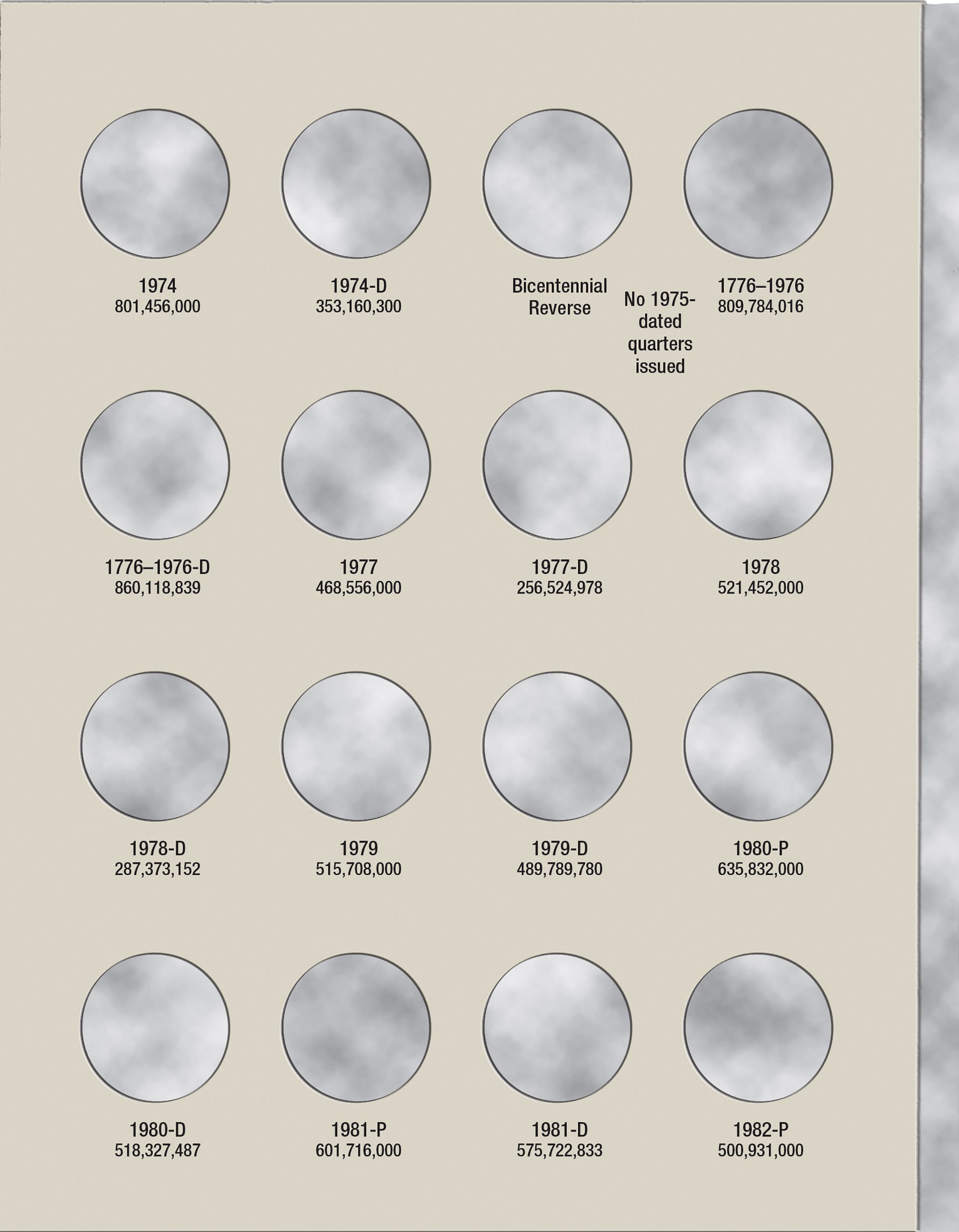 H.E. Harris® Coin Folder – Washington Quarters Collection #3: 1965-1987