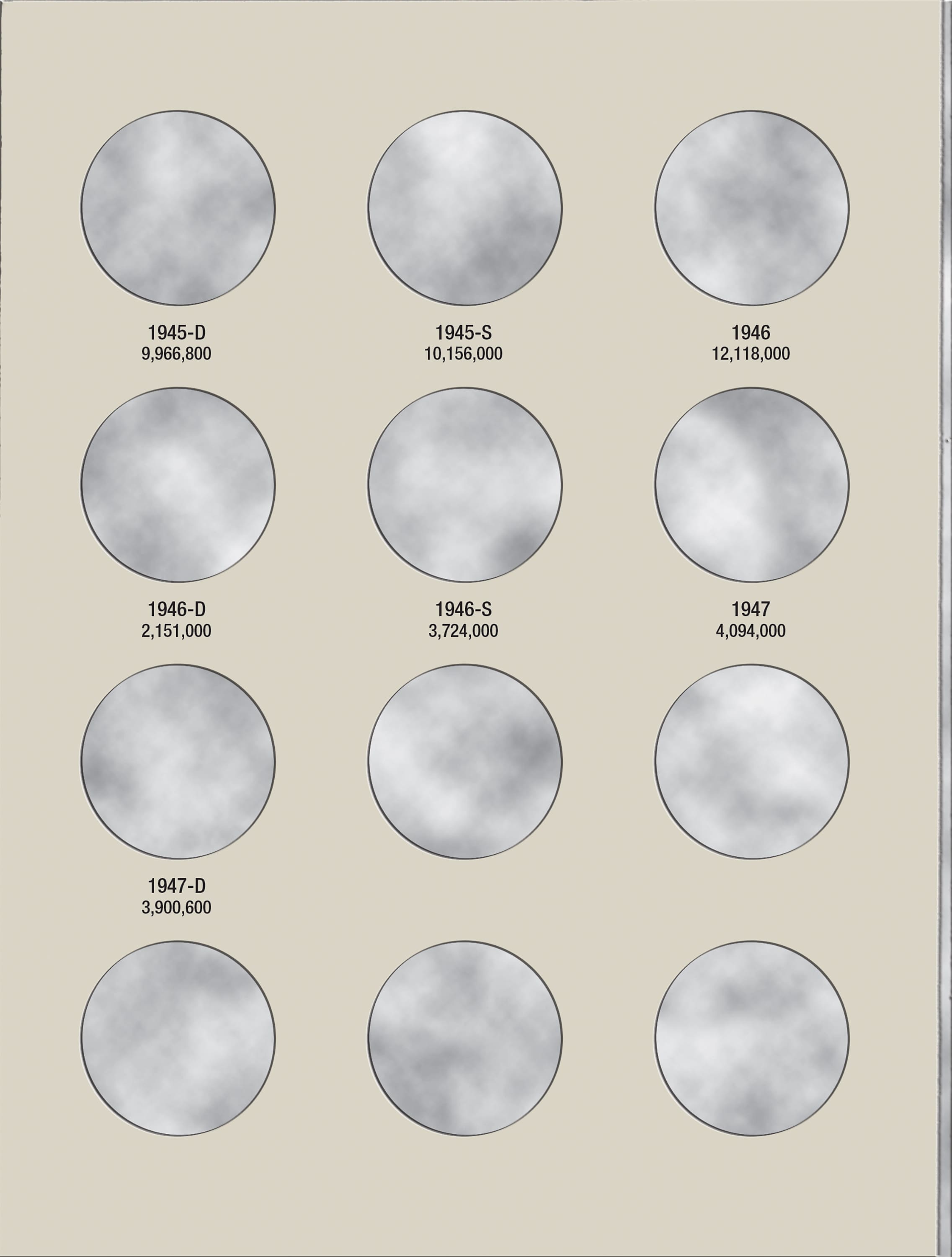 H.E. Harris® Coin Folder – Liberty Walking Half Dollars Collection #2: 1937-1947