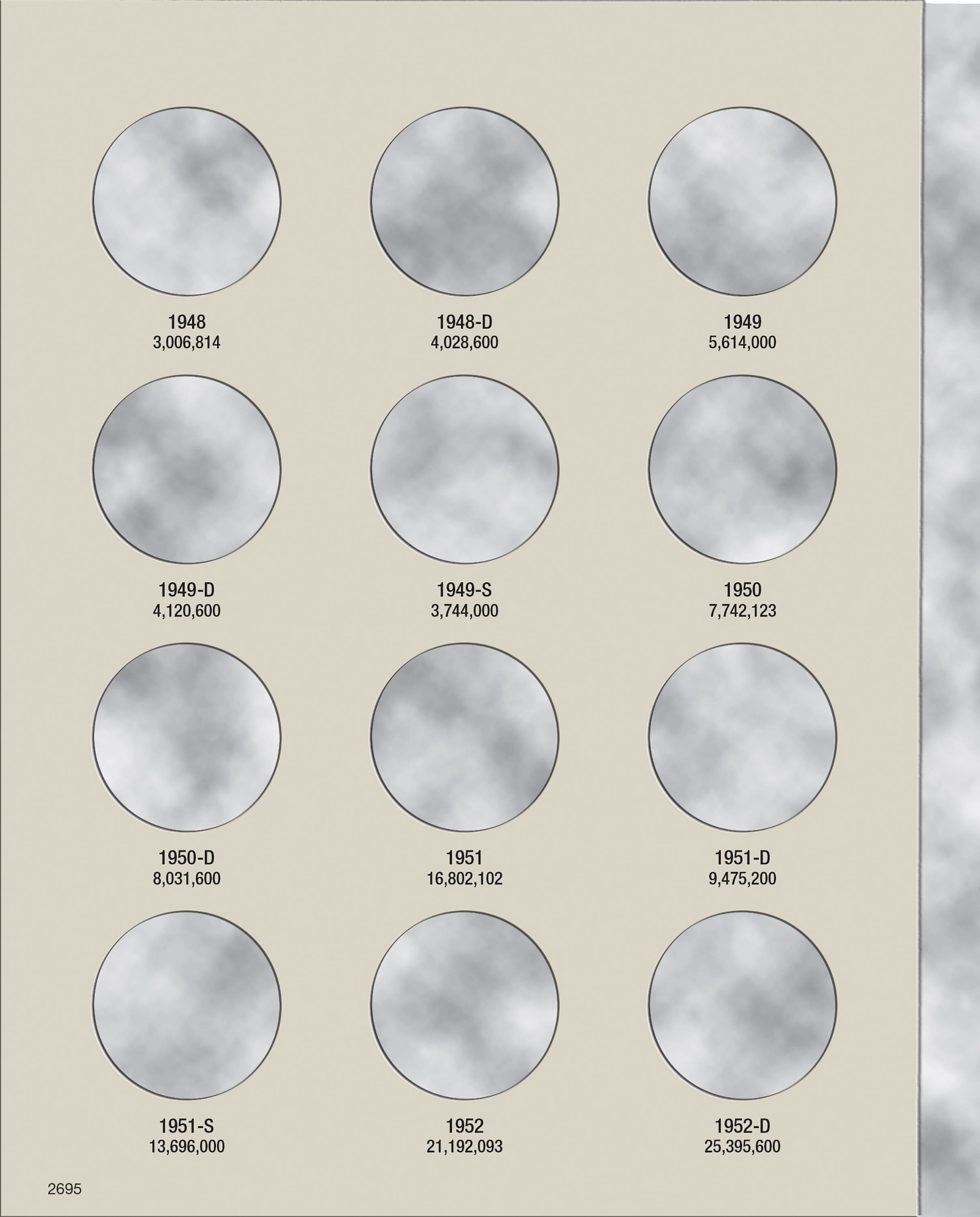 H.E. Harris® Coin Folder – Franklin Half Dollars: 1948-1963