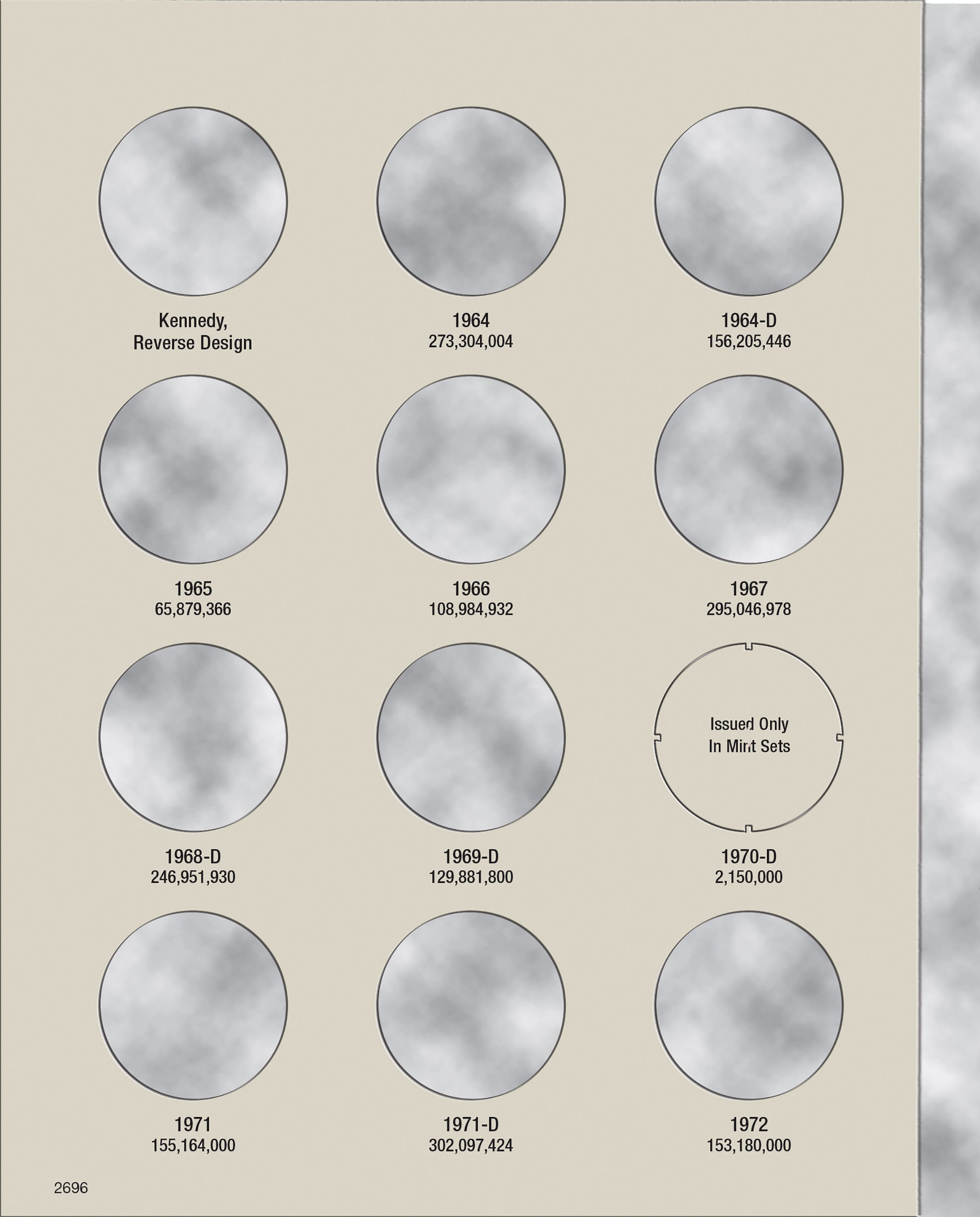 H.E. Harris® Coin Folder – Kennedy Half Dollars Collection #1: 1964-1984