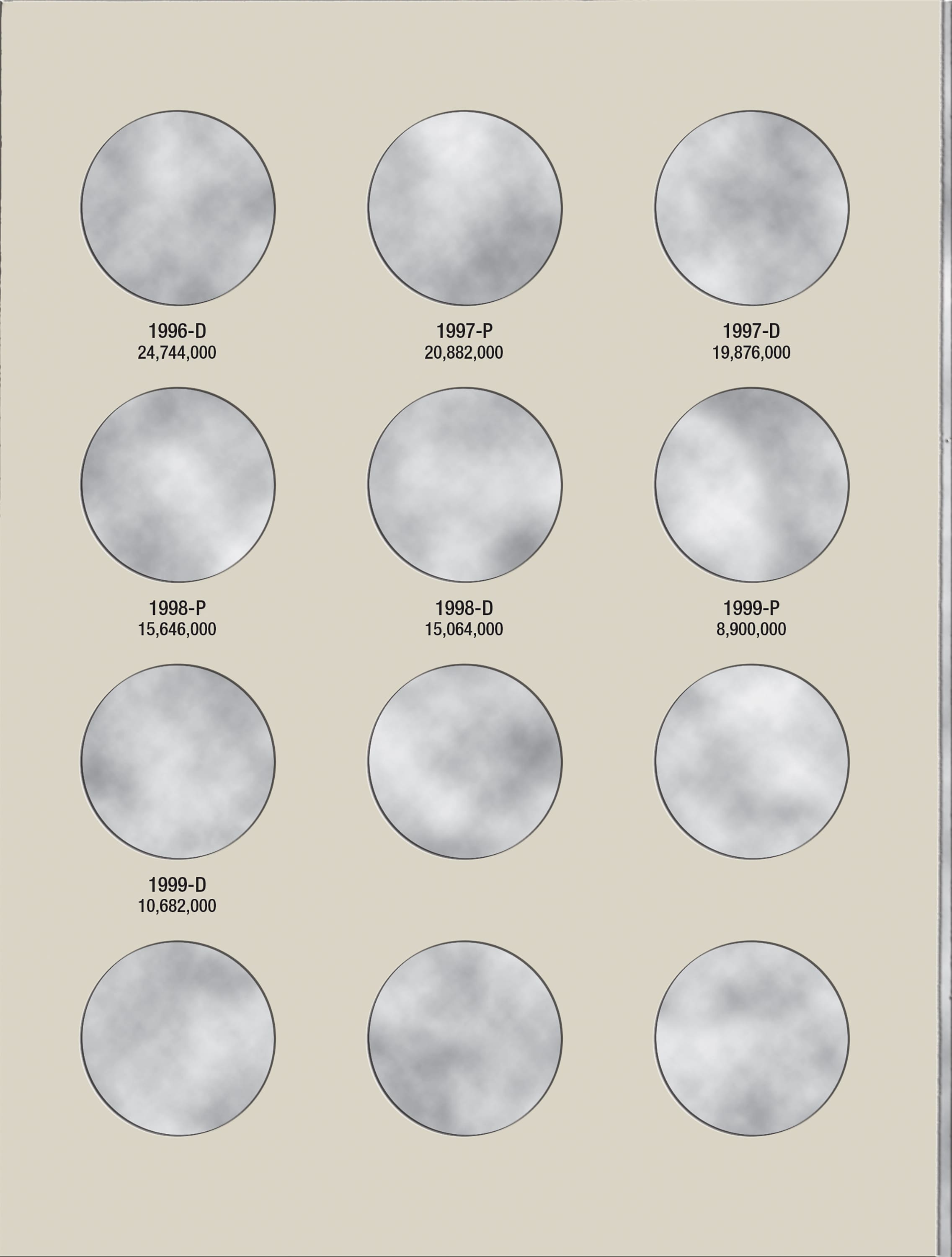 H.E. Harris® Coin Folder – Kennedy Half Dollars Collection #2: 1985-1999