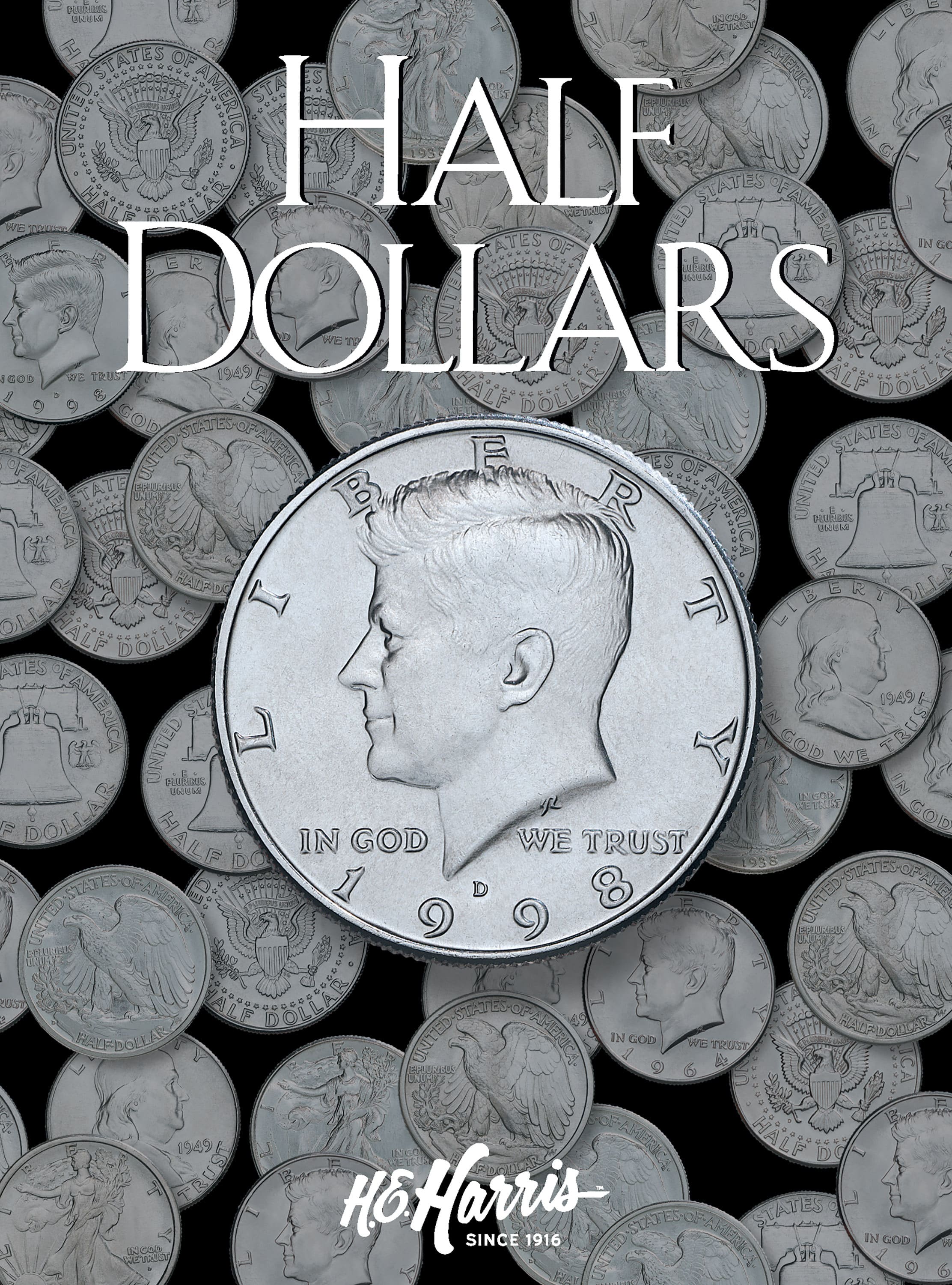H.E. Harris® Coin Folder – U.S. Half Dollars: Plain, No Dates