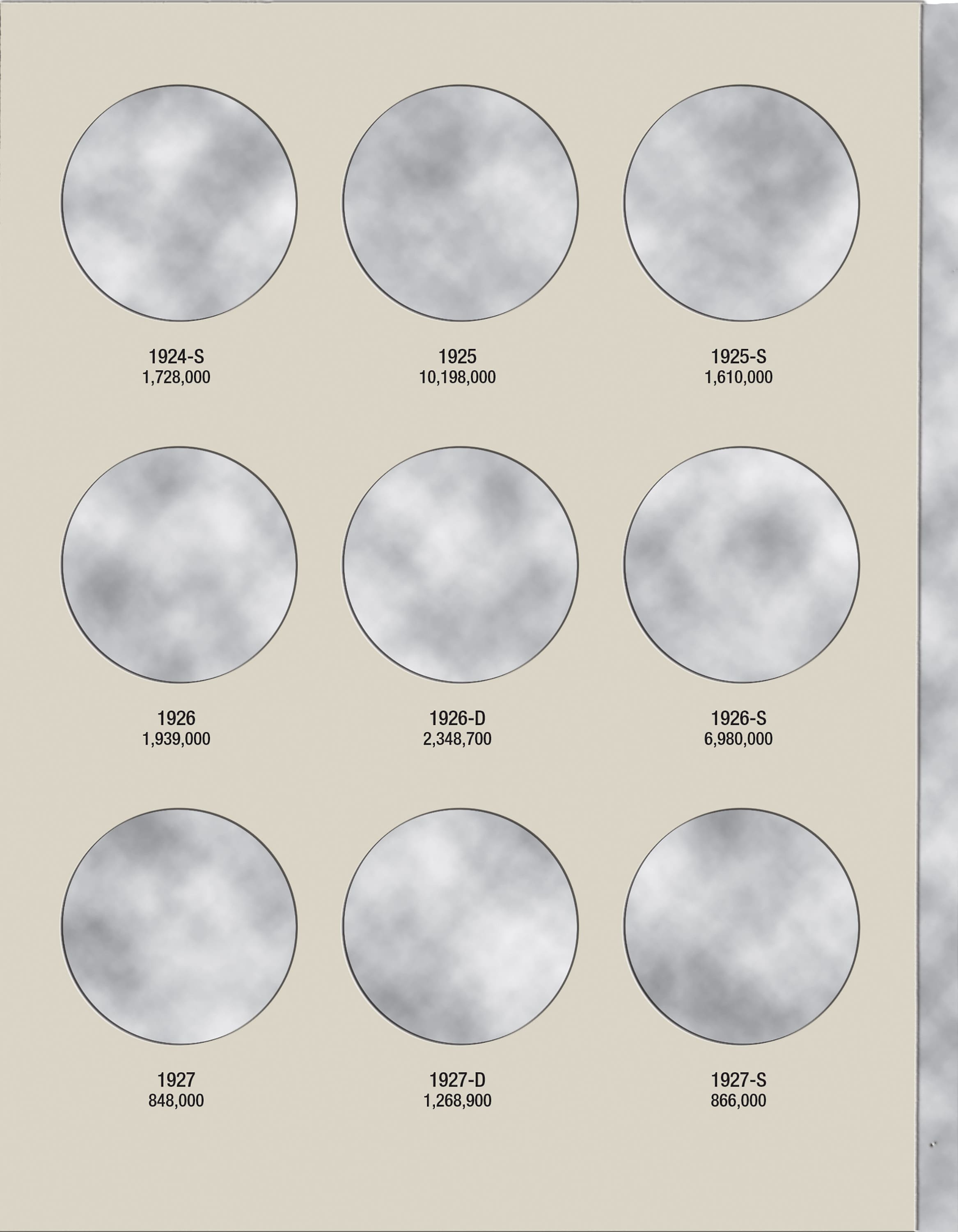H.E. Harris® Coin Folder – Peace Dollars: 1921-1935