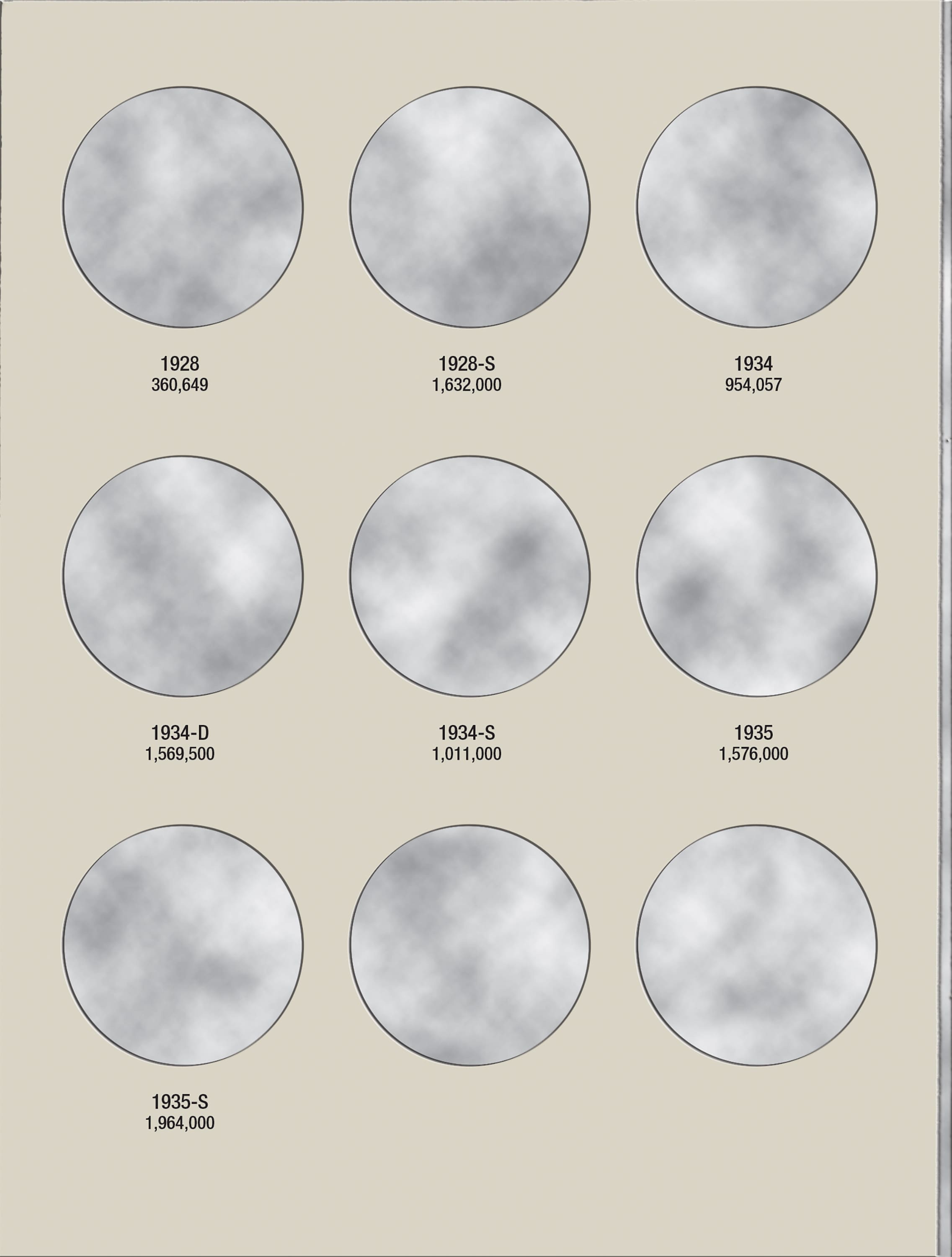 H.E. Harris® Coin Folder – Peace Dollars: 1921-1935