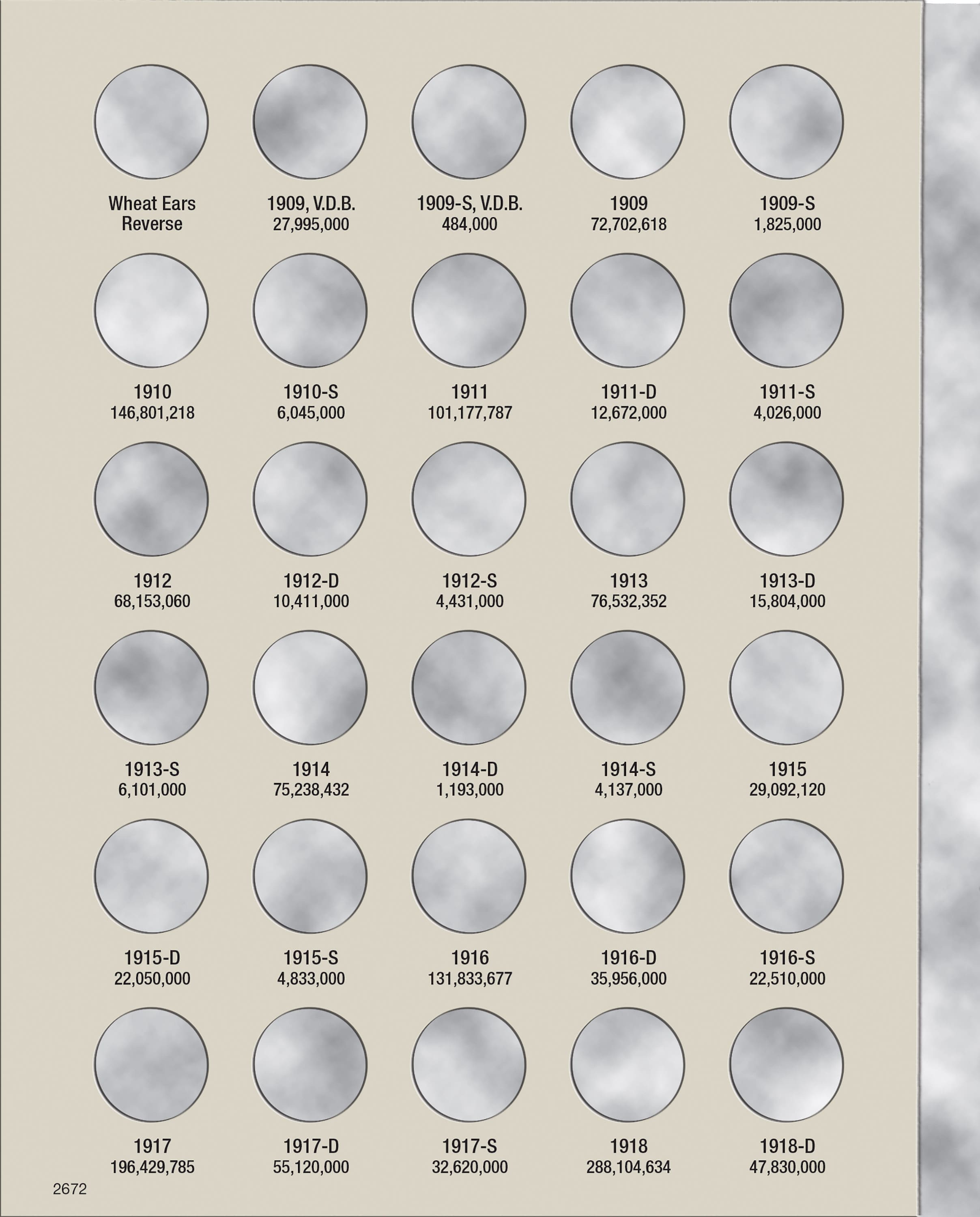 H.E. Harris® Coin Folder – Lincoln Cents Collection #1: 1909-1940