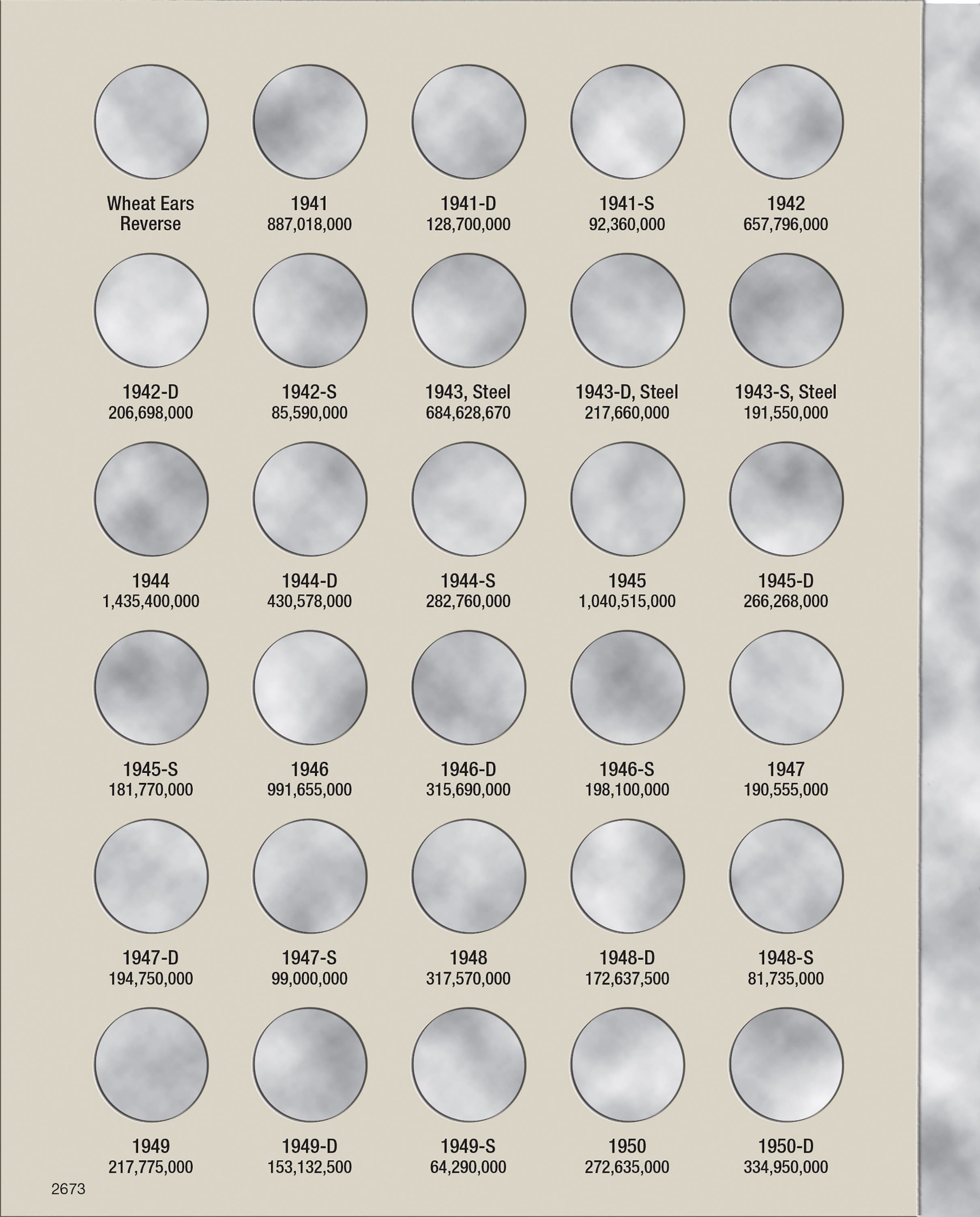 H.E. Harris® Coin Folder – Lincoln Cents Collection #2: 1941-1974