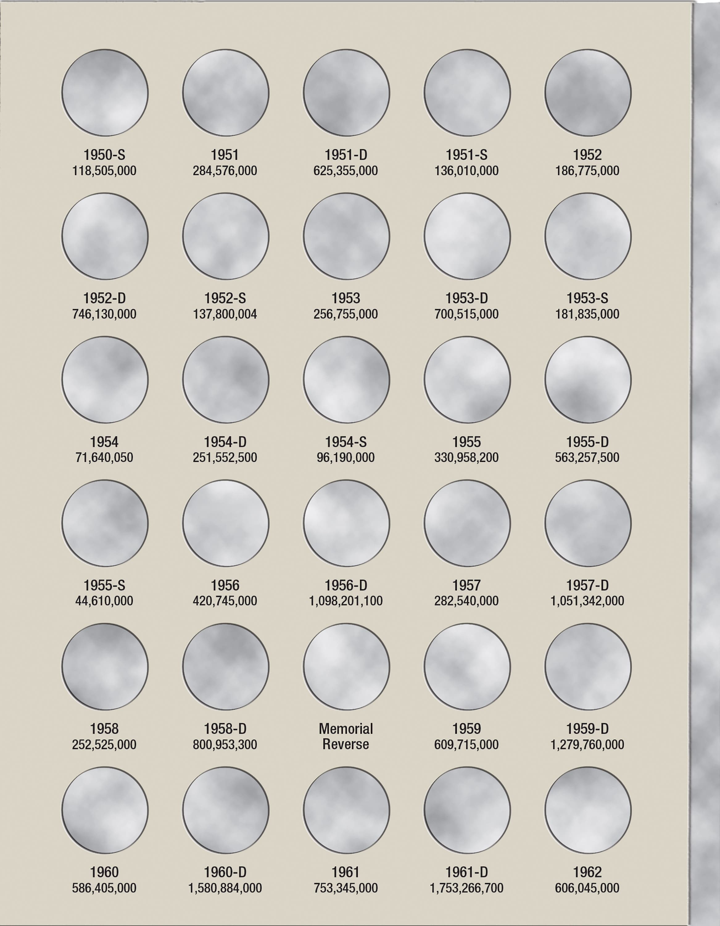 H.E. Harris® Coin Folder – Lincoln Cents Collection #2: 1941-1974