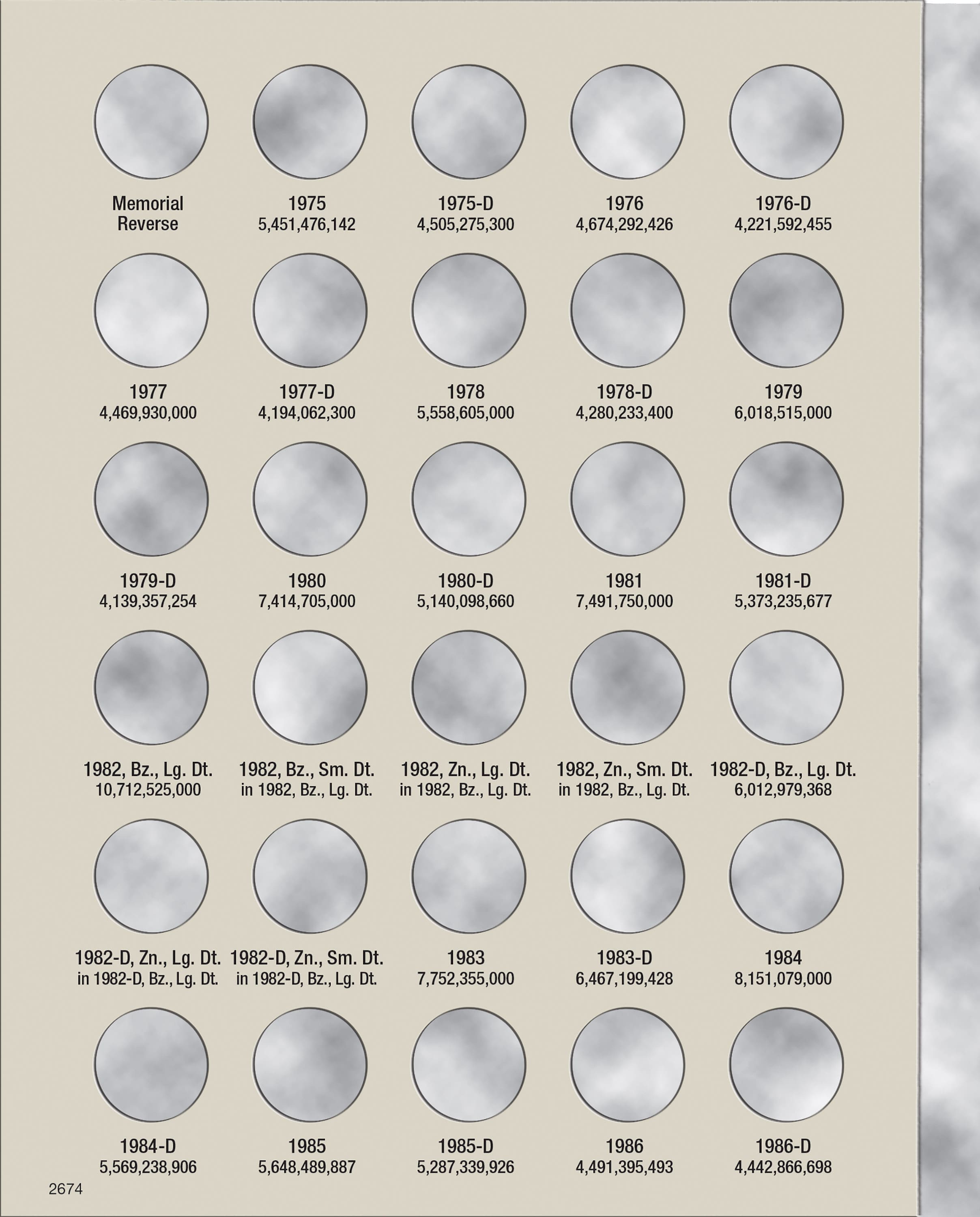 H.E. Harris® Coin Folder – Lincoln Cents Collection #3: 1975-2013