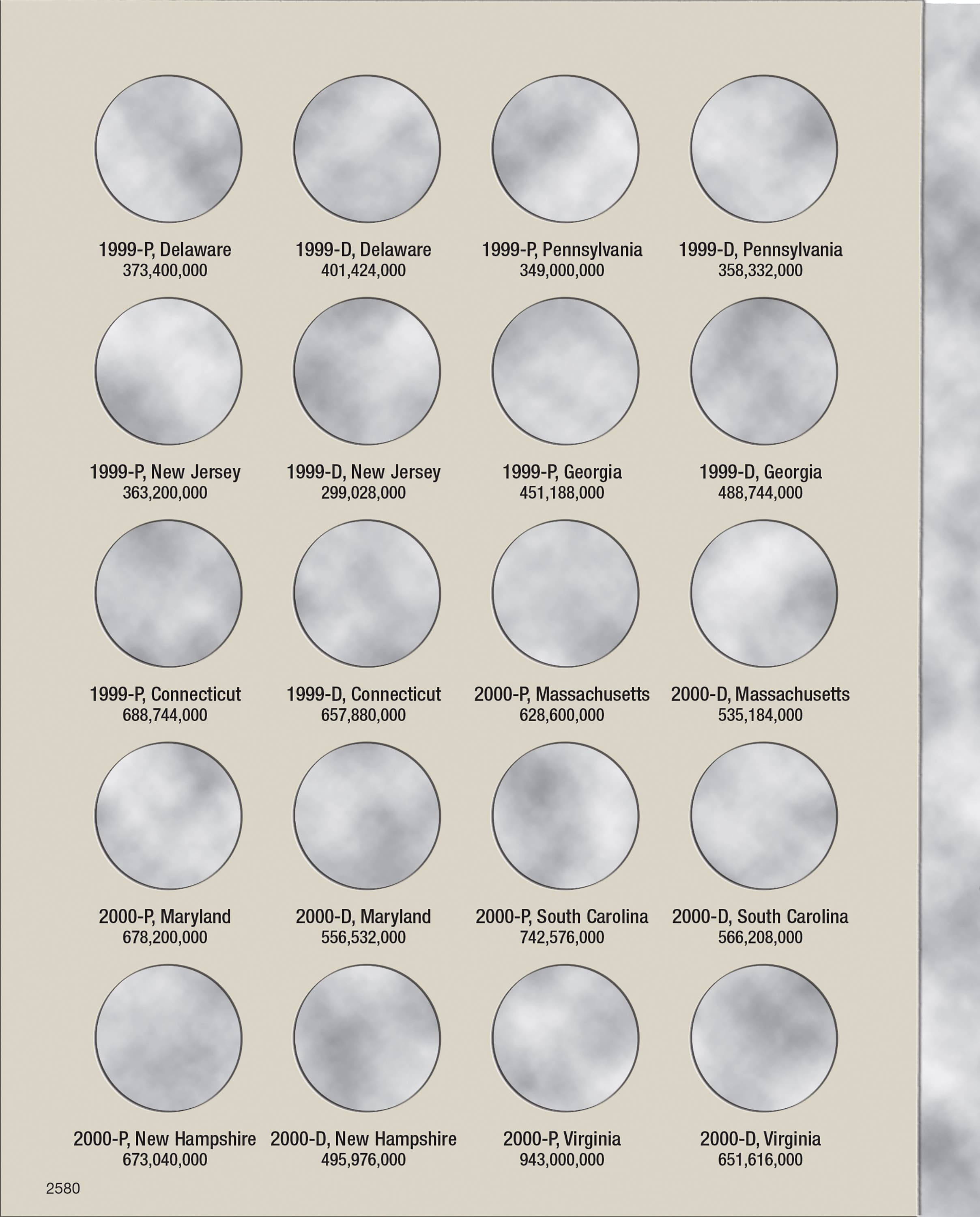H.E. Harris® Coin Folder – Washington Quarters Statehood Collection #1: 1999-2003