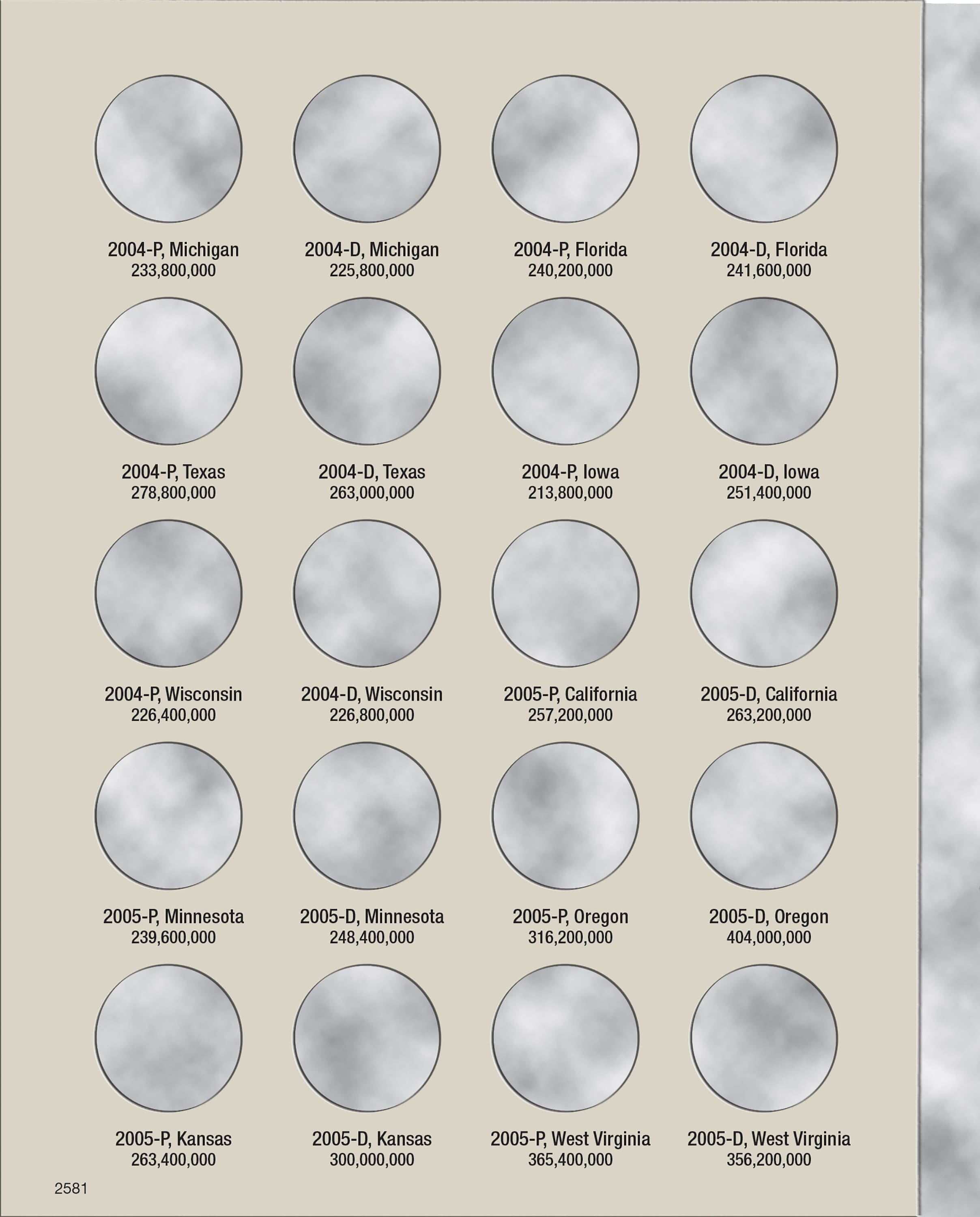 H.E. Harris® Coin Folder – Washington Quarters Statehood Collection #2: 2004-2008