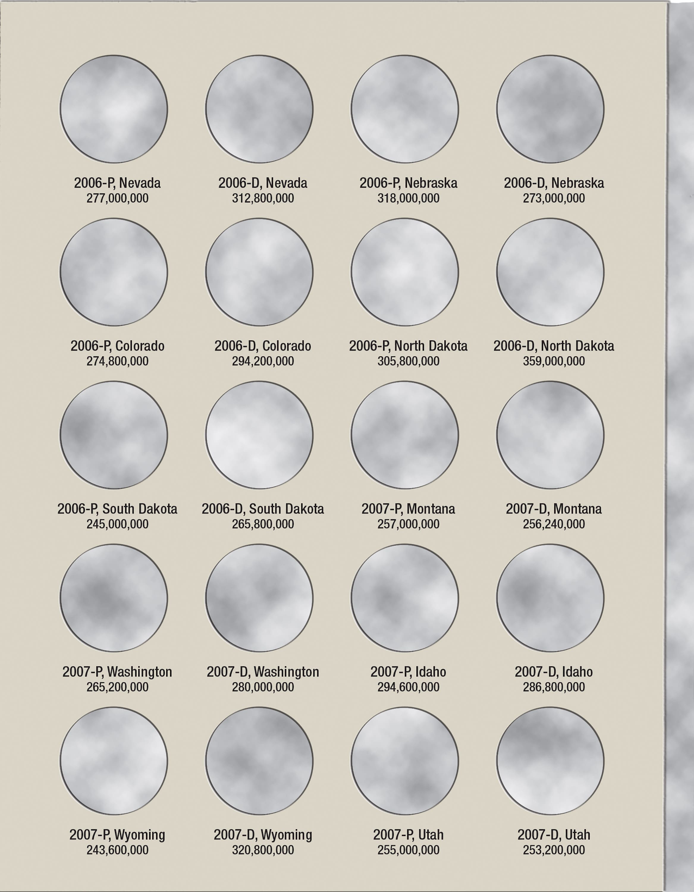 H.E. Harris® Coin Folder – Washington Quarters Statehood Collection #2: 2004-2008