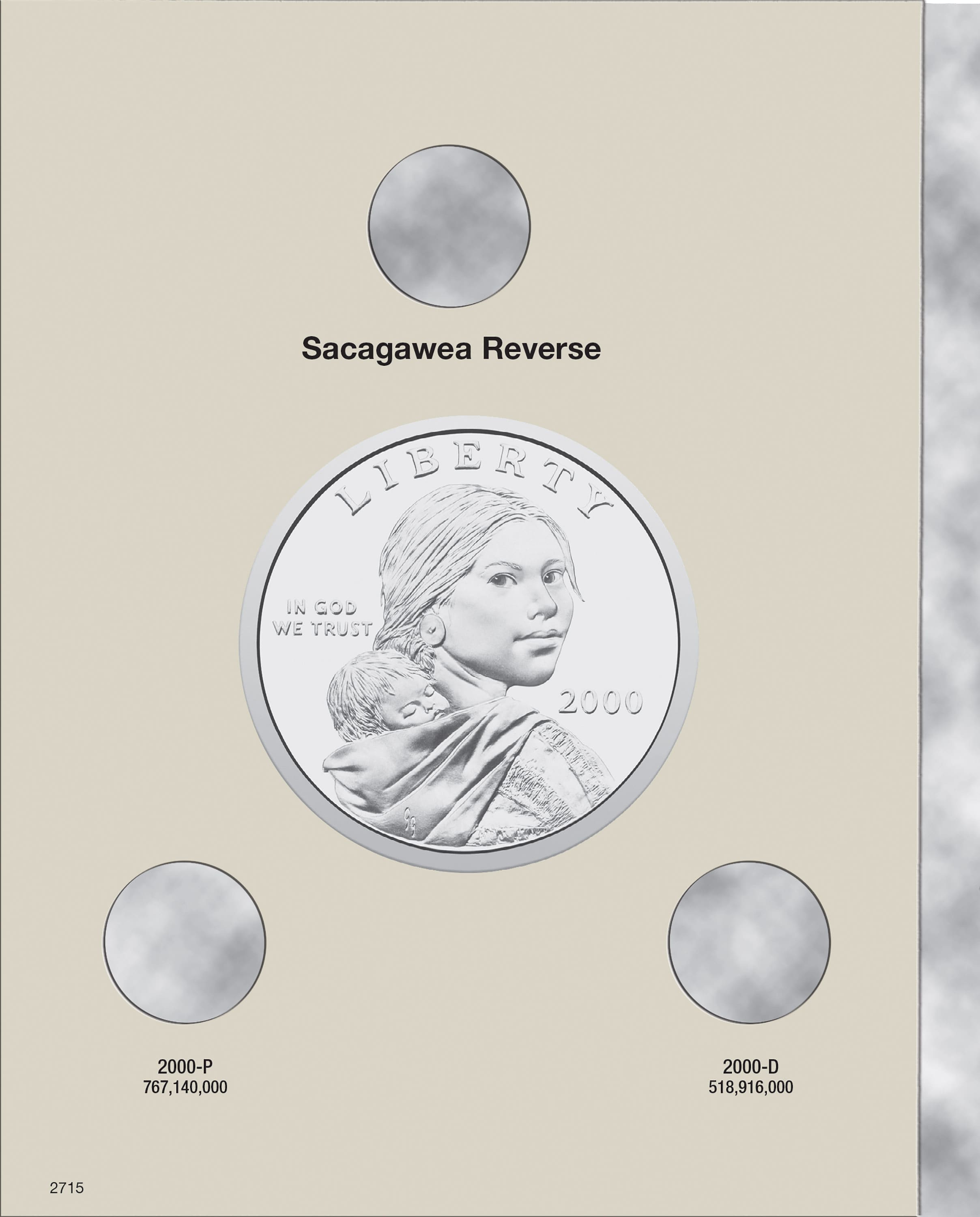 H.E. Harris® Coin Folder - Sacagawea Dollars Collection #1: 2000