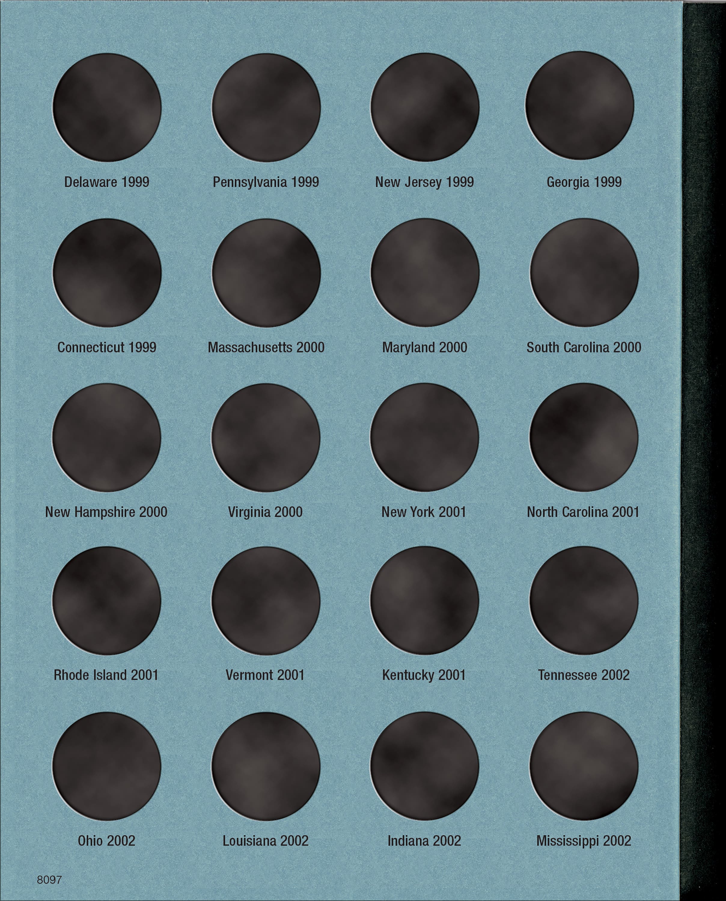 Official Whitman® Coin Folder – Statehood Quarters: 1999-2009 (Single Mint)