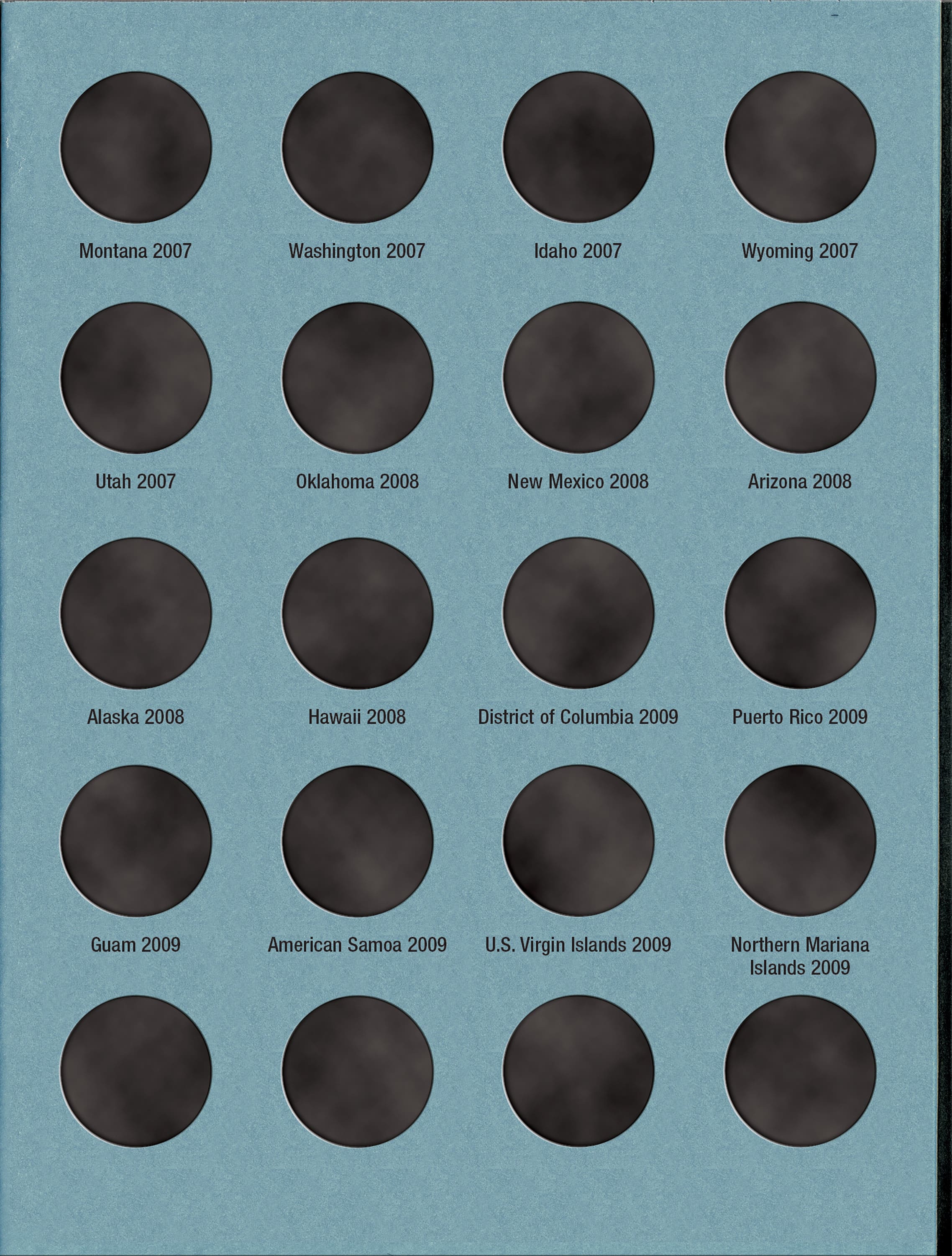Official Whitman® Coin Folder – Statehood Quarters: 1999-2009 (Single Mint)