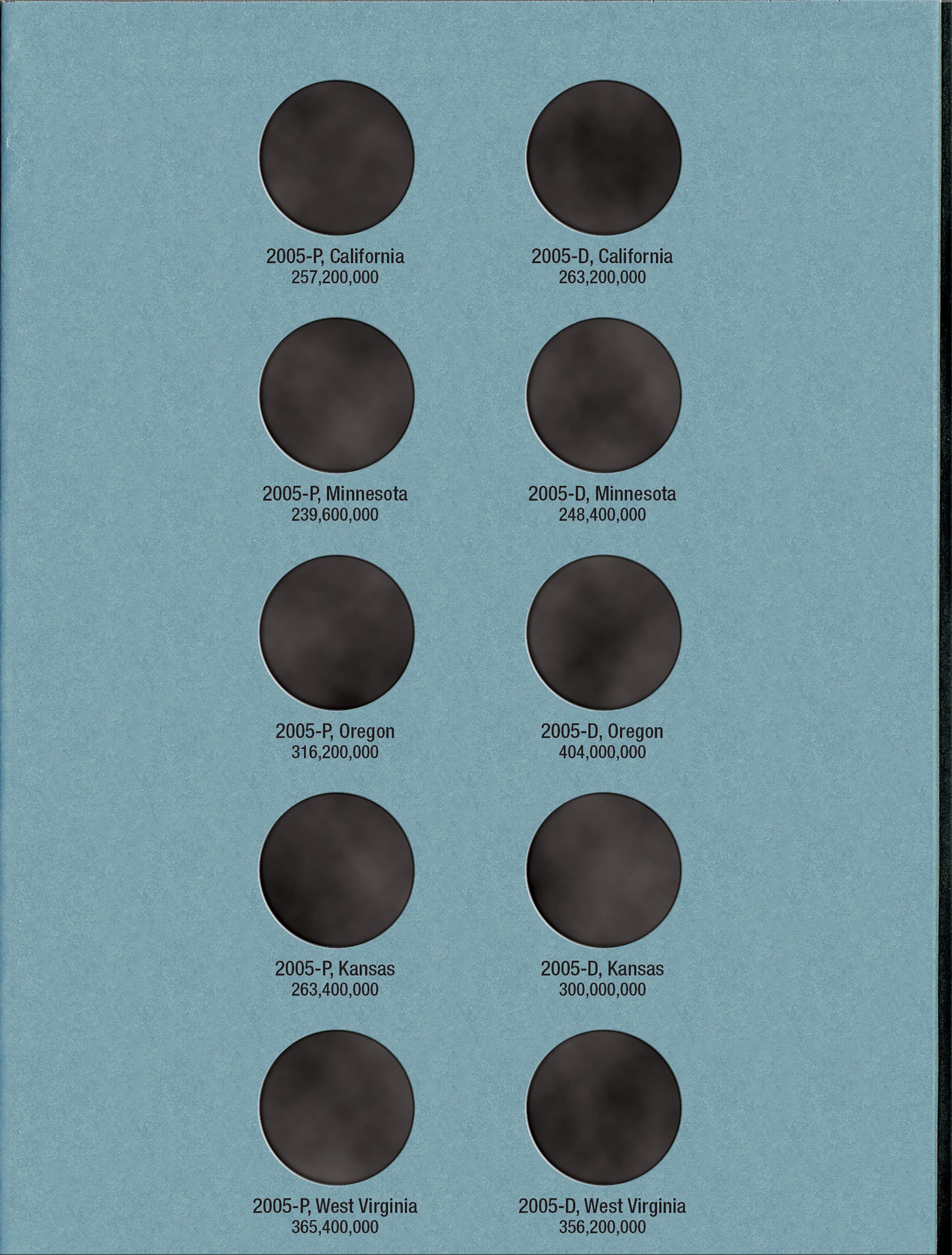Official Whitman® Coin Folder – Statehood Quarters Collection #2: 2002-2005