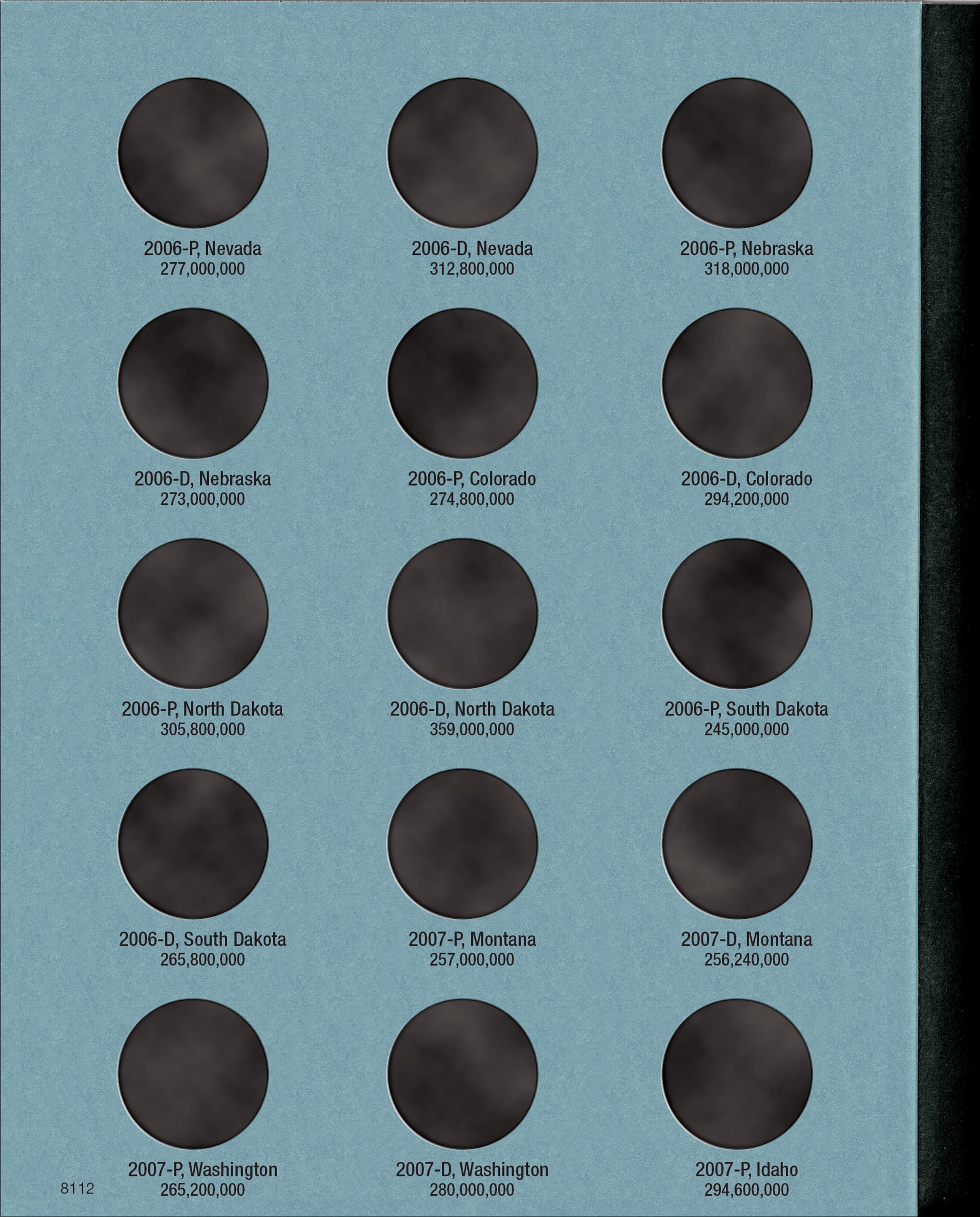 Official Whitman® Coin Folder – Statehood Quarters Collection #3: 2006-2009