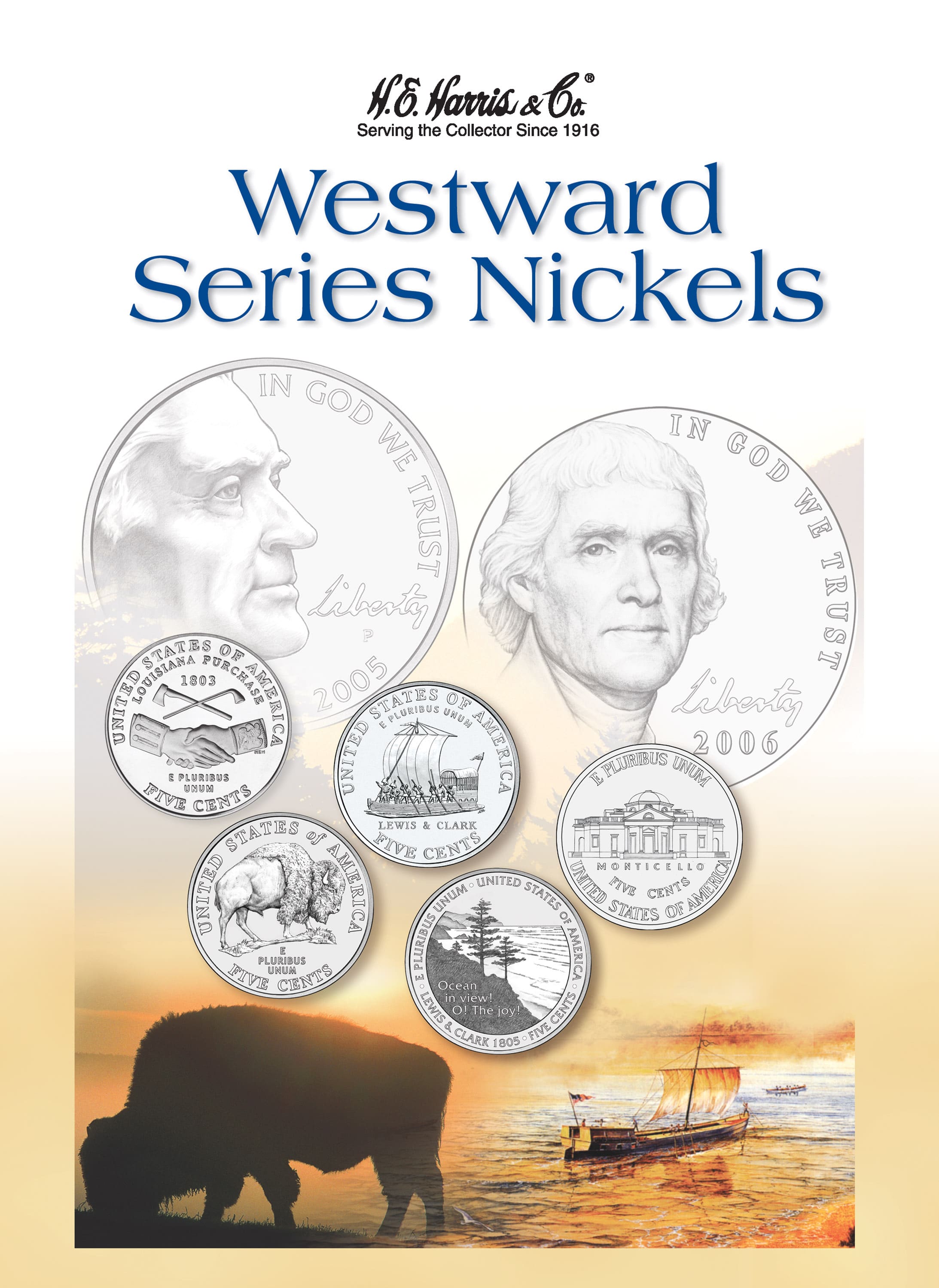 H.E. Harris® Collector’s Edition Coin Folder – Westward Journey Series Nickels: 2004-2006