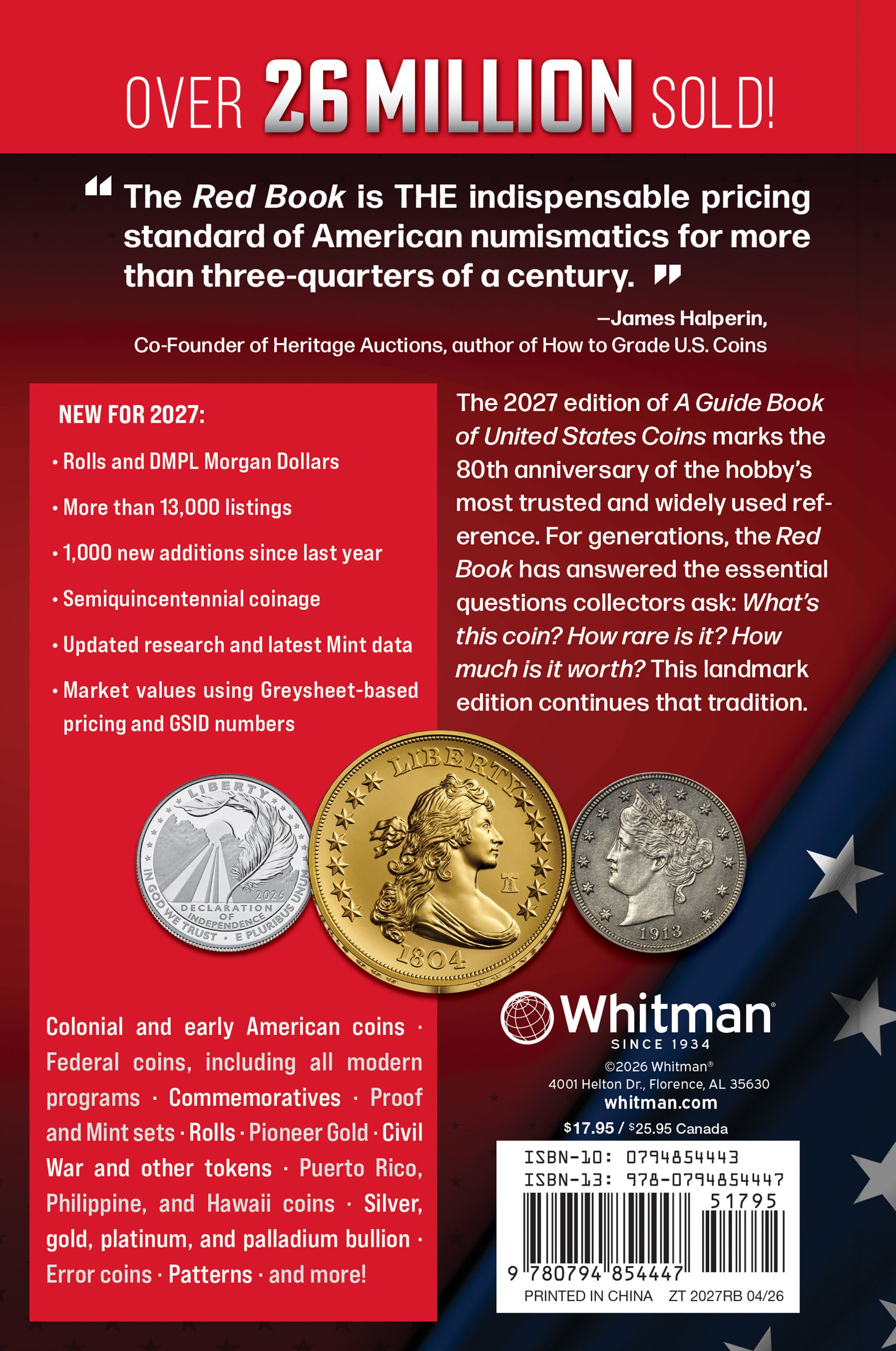 The Official Red Book®: A Guide Book of United States Coins, 2027