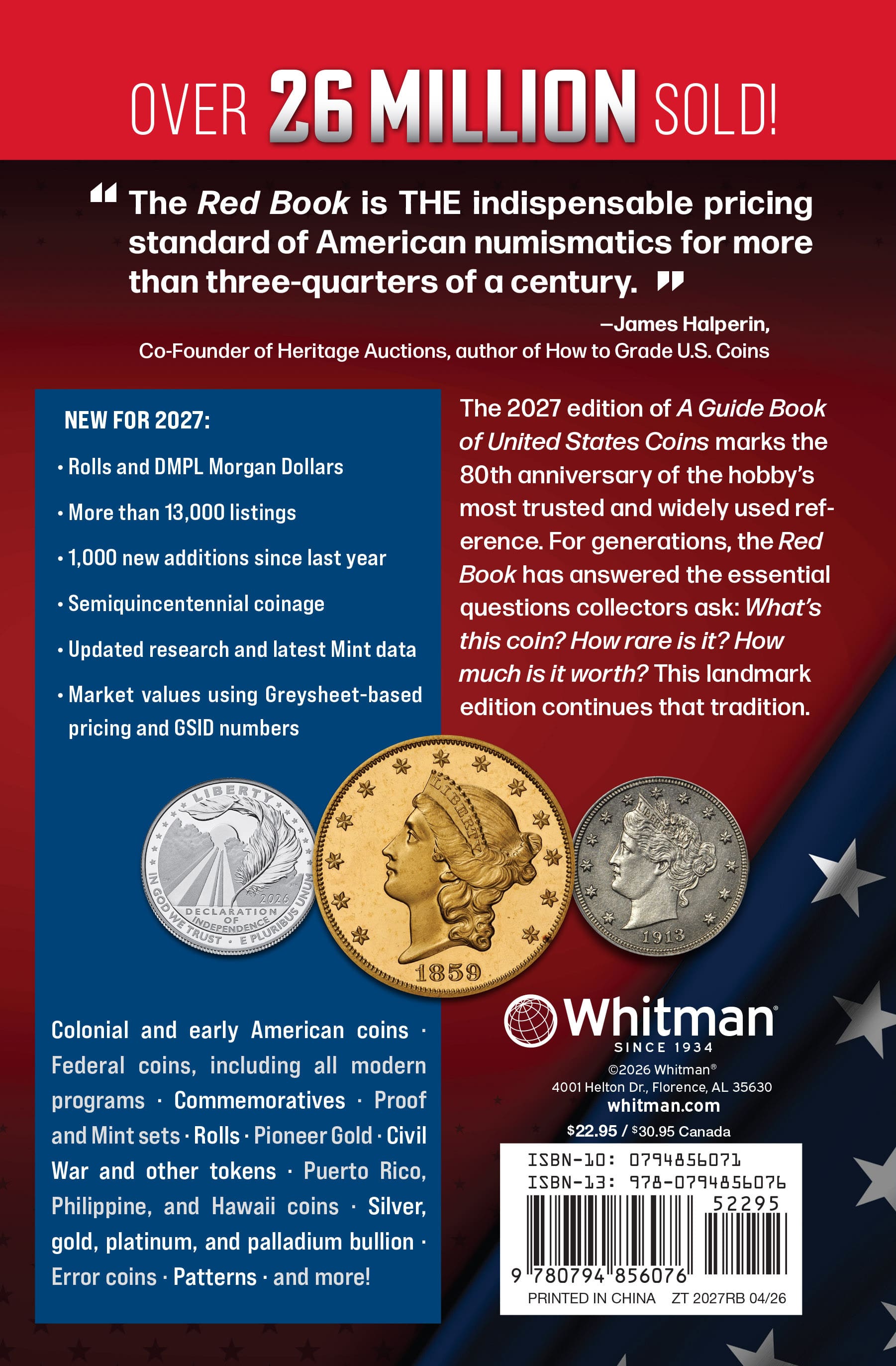 The Official Red Book®: A Guide Book of United States Coins, 2027