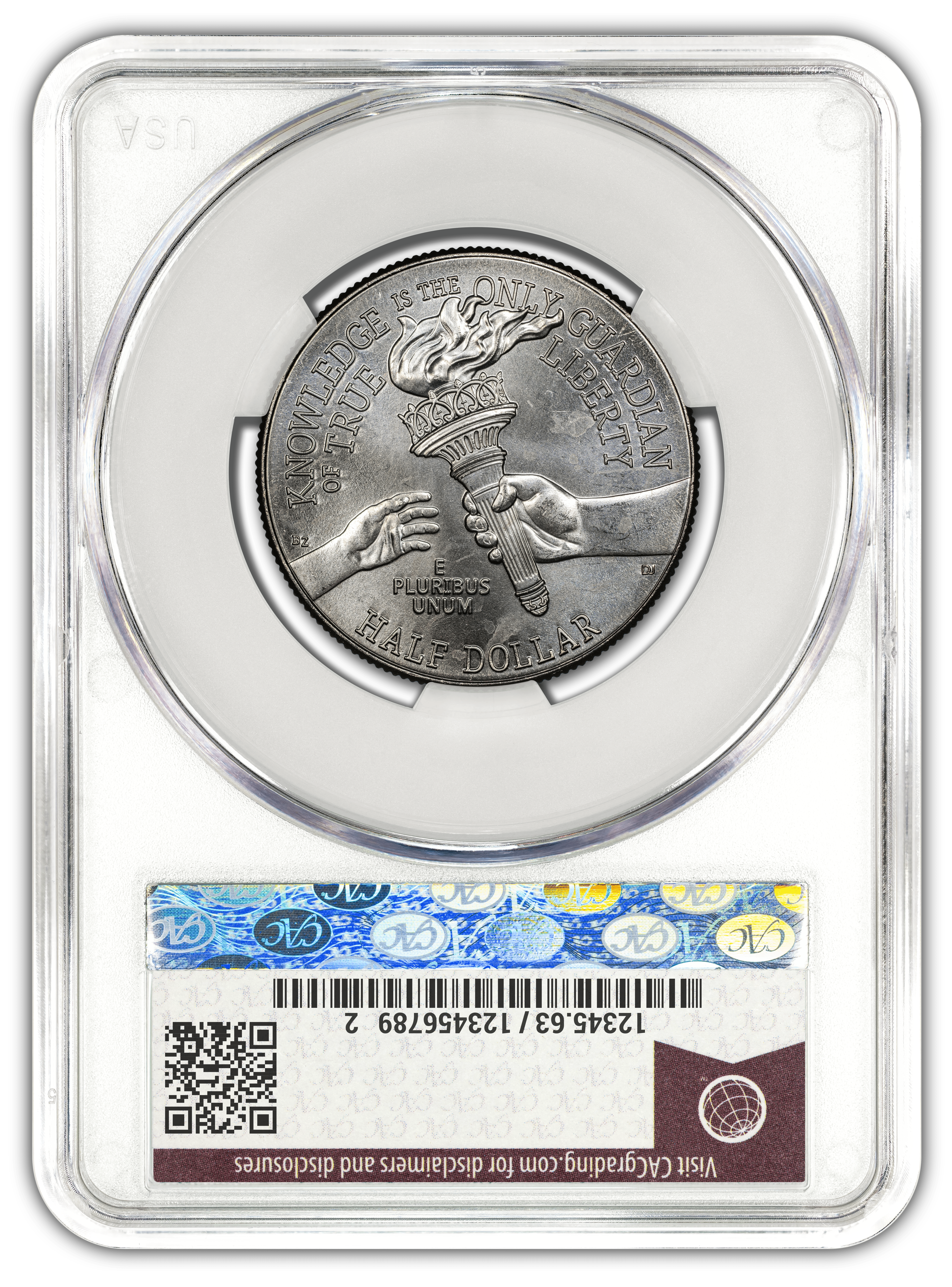 1776~2026-P Enduring Liberty Half Dollar - CAC MS63 Official Red