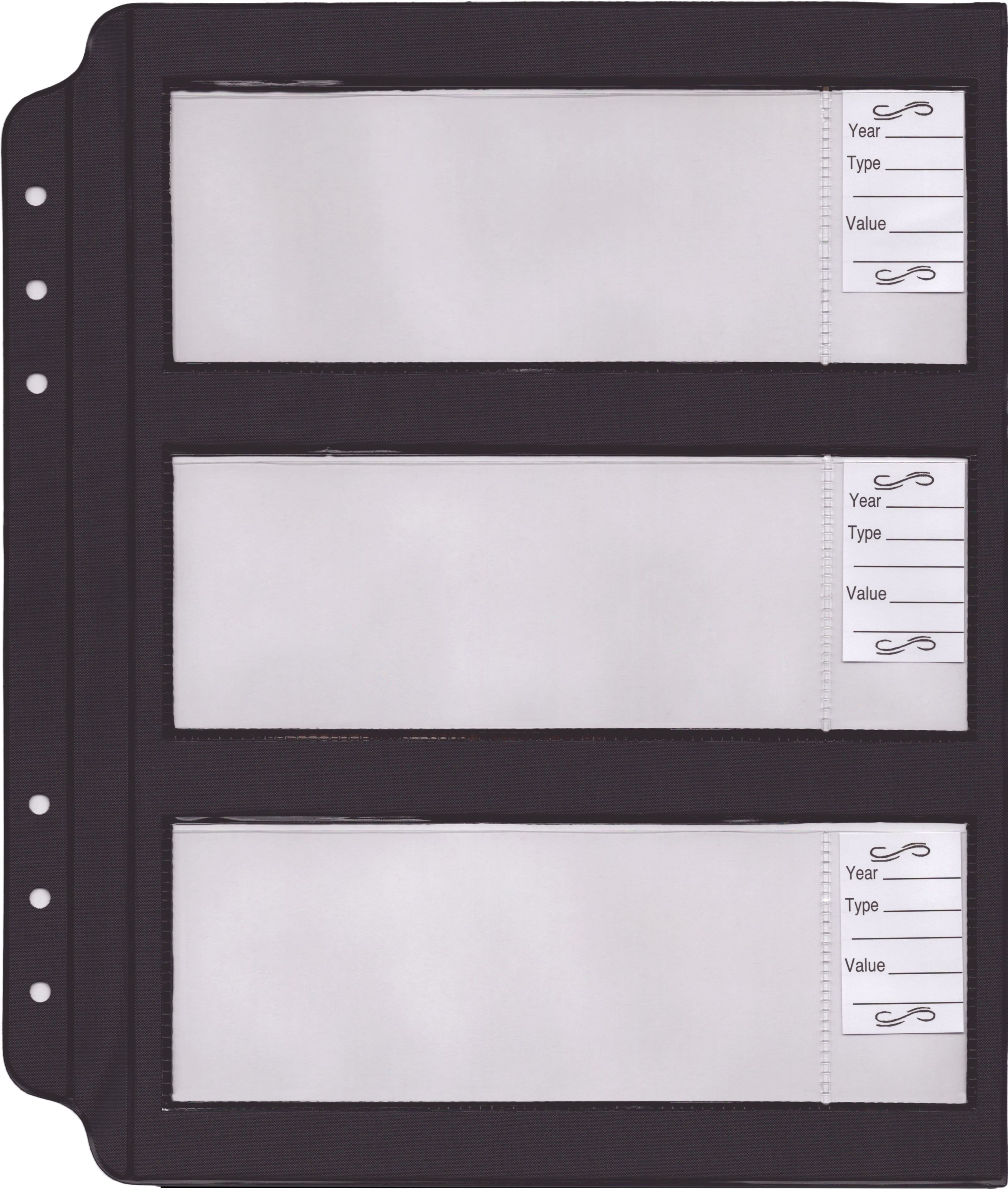 Whitman Premium™ Universal Currency Album – Black (Includes Starter Pages for U.S. Small-Size Notes)