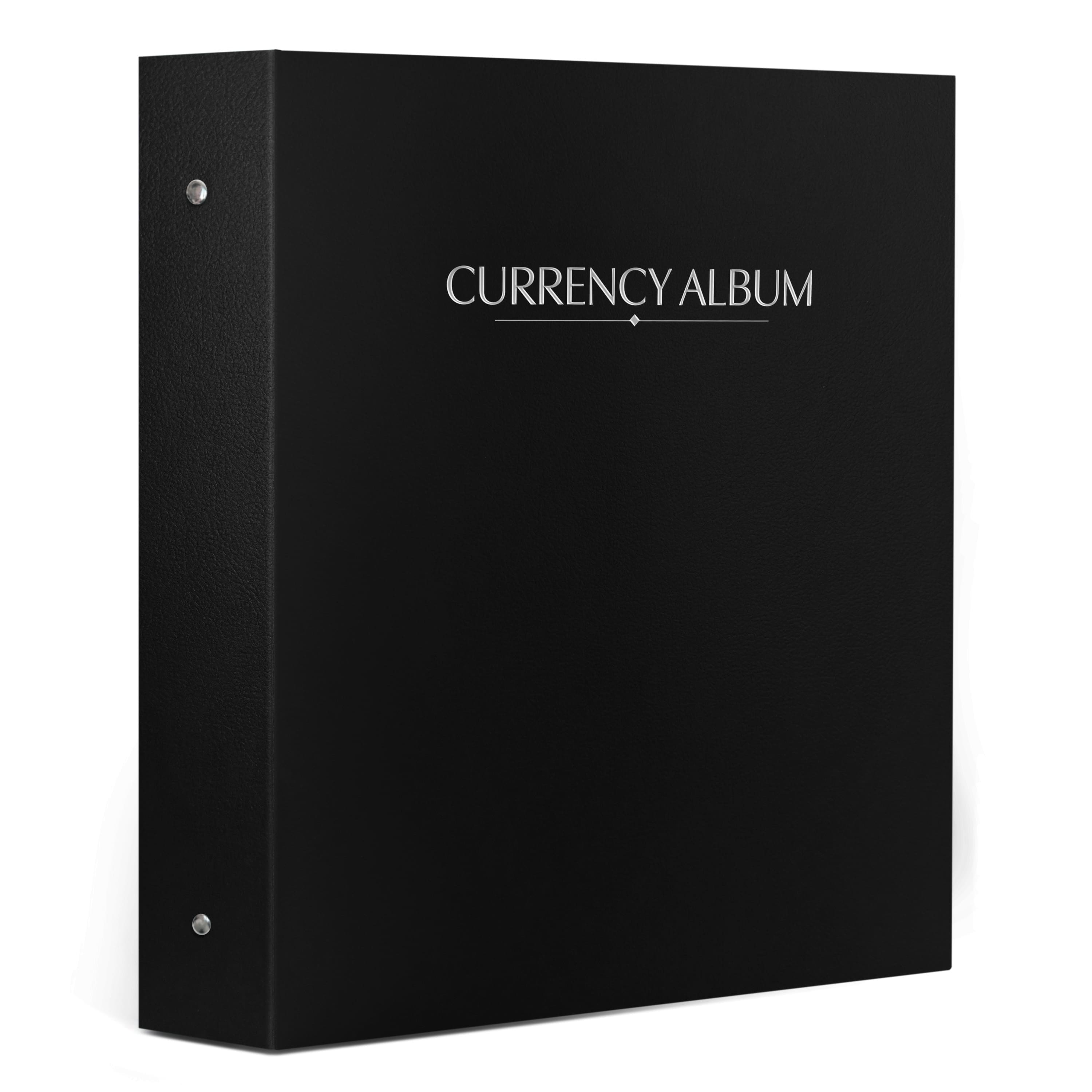 Whitman Premium™ Universal Currency Album – Black (Includes Starter Pages for U.S. Graded Notes)