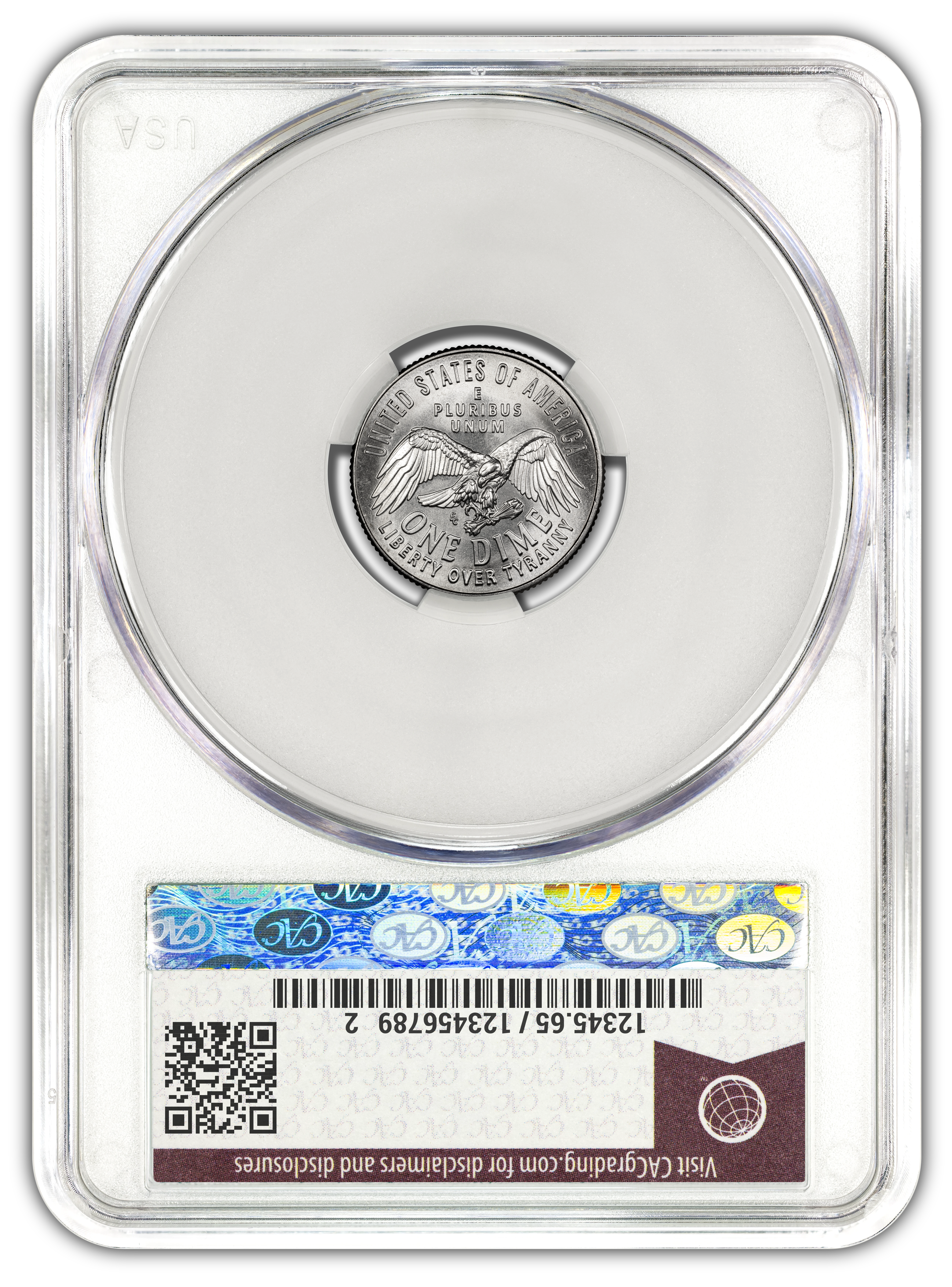 1776~2026-P Emerging Liberty Dime - CAC MS65 Official Red Book® Label - Image 3