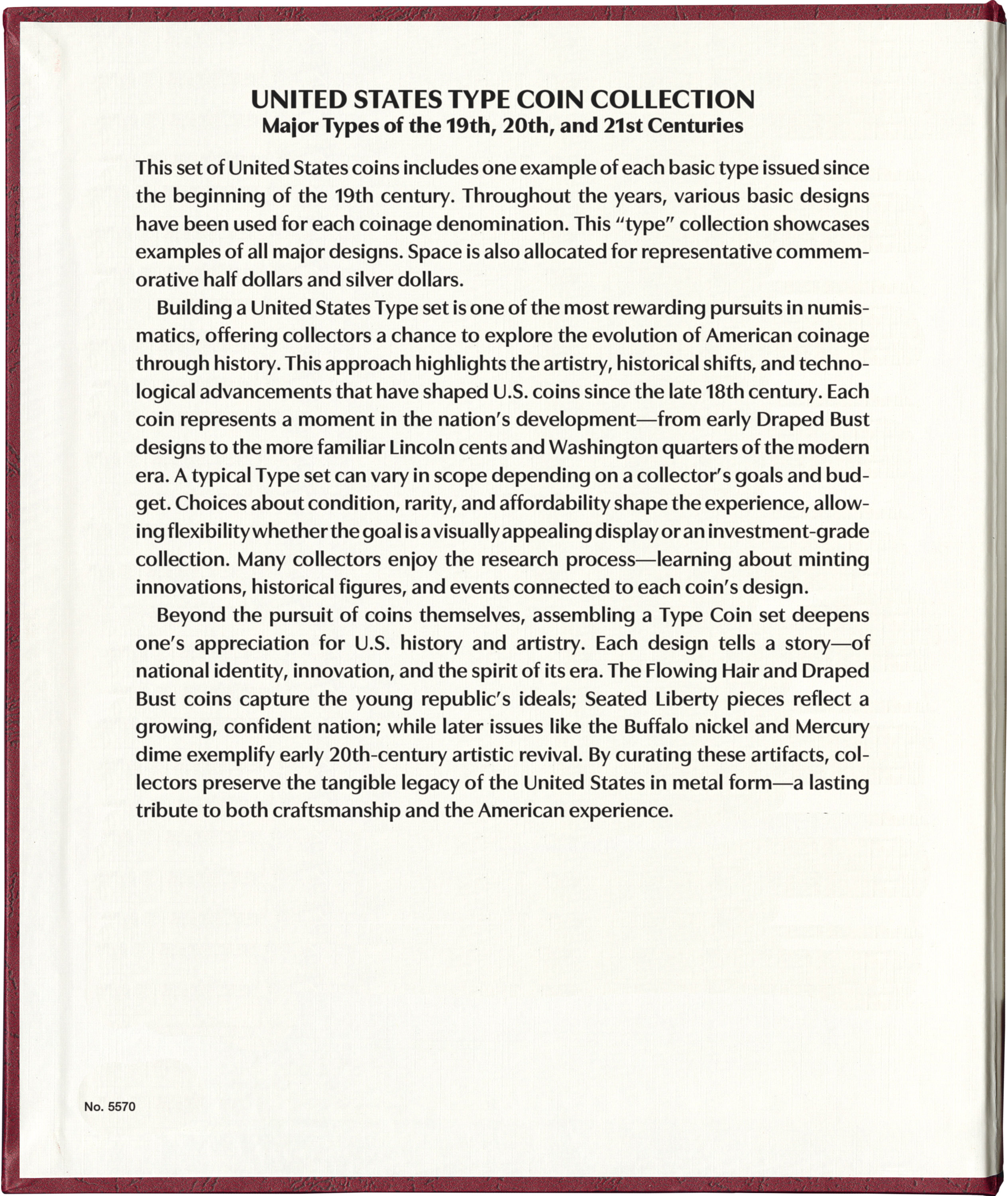 Whitman Prestige™ Coin Album – U.S. Type Coin Collection