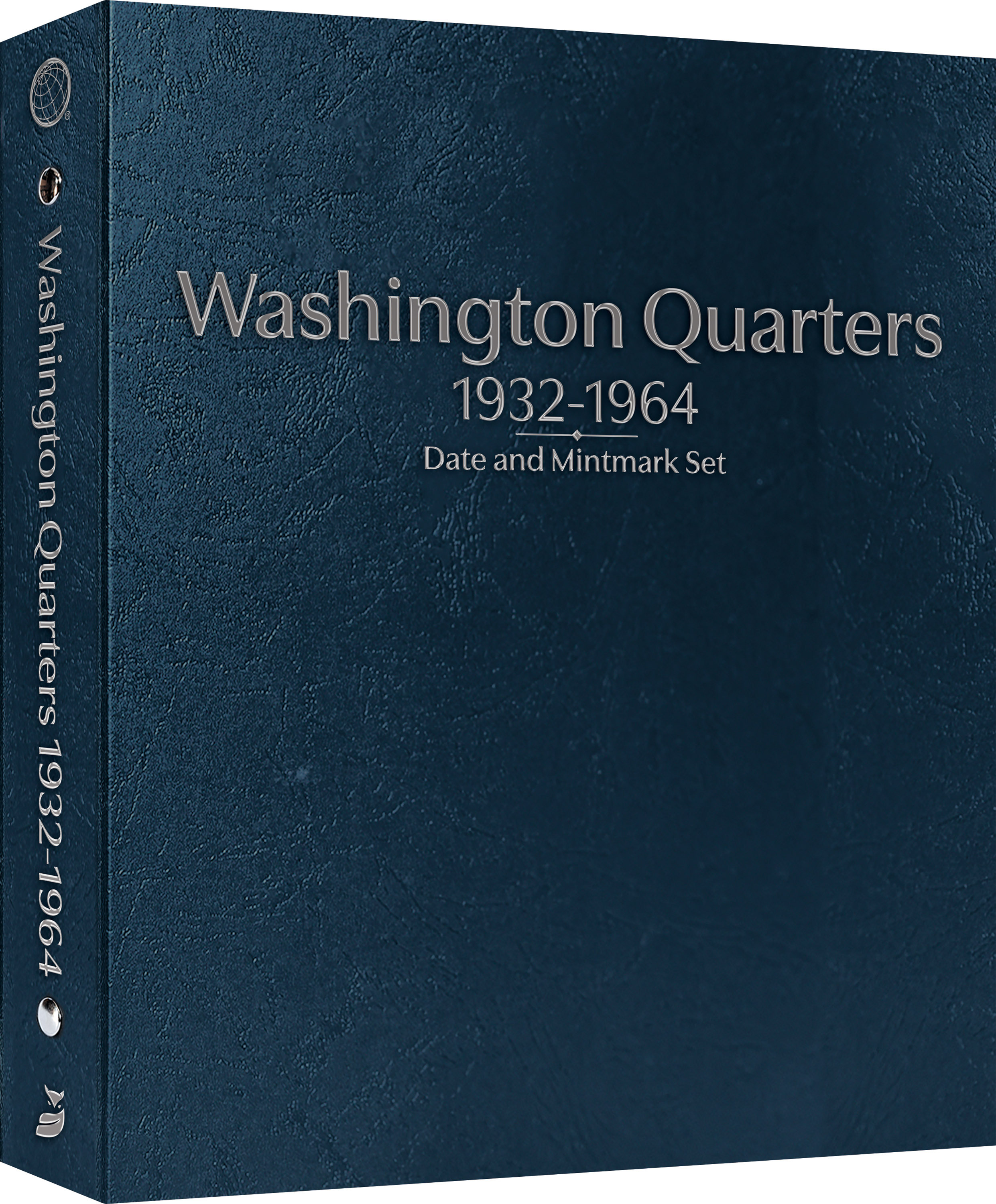 Whitman Prestige Coin Album – Washington Quarters: 1932-1964 Date & Mintmark Set – Coin Album (Blue)